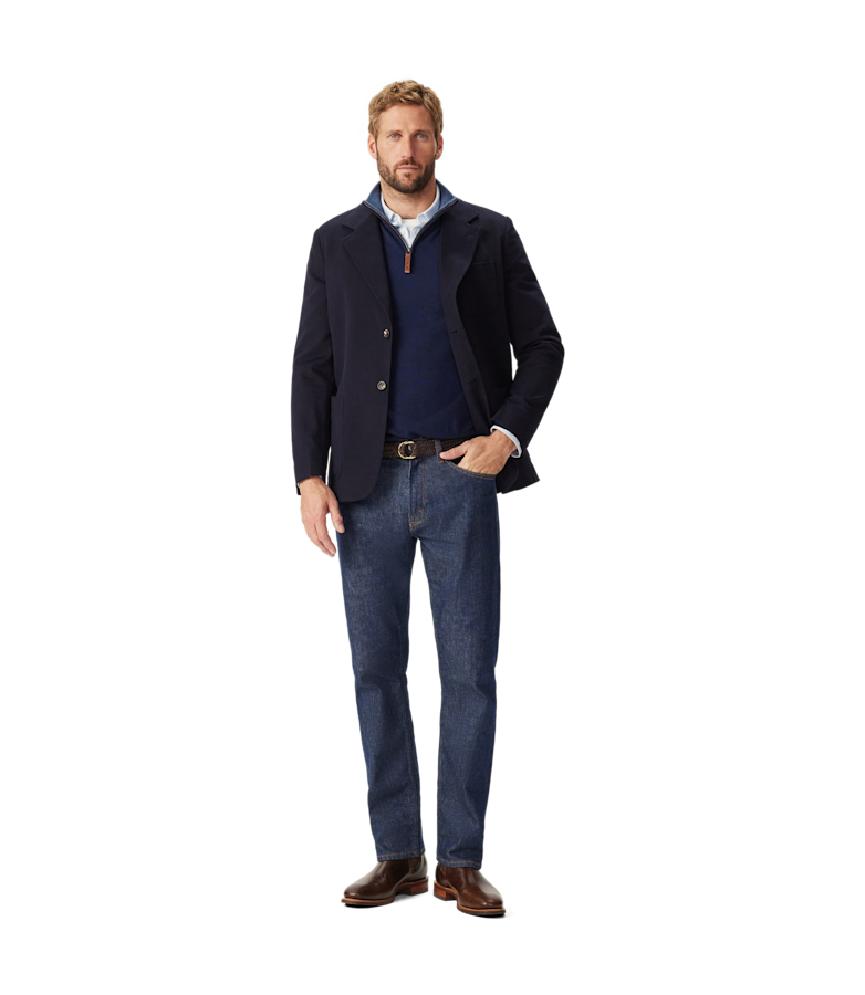 Compass cotton blazer