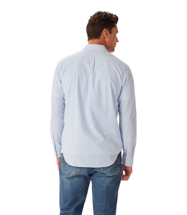 Regular poplin stripe shirt