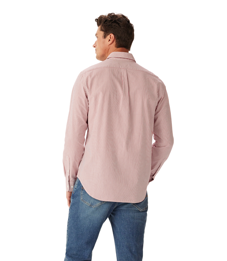 Regular poplin stripe shirt