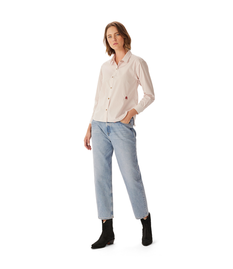 Hopeland stripe poplin shirt