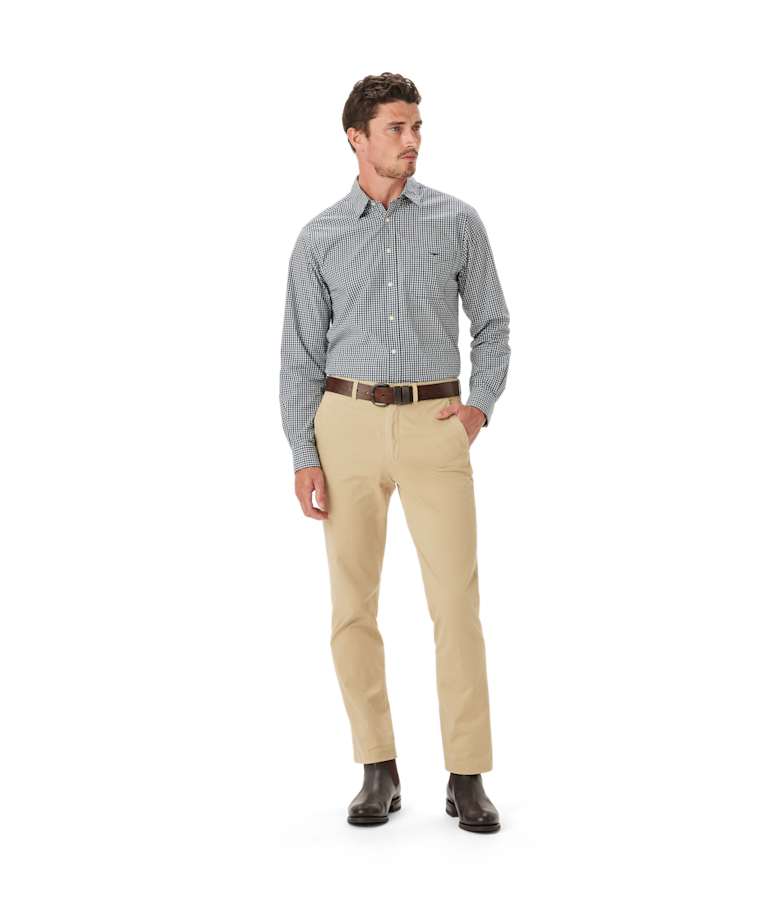 Classic poplin check shirt