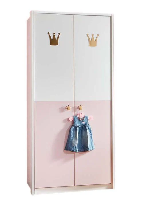 Cindy2 Babyzimmer Komplettset Weiß / Rose 2