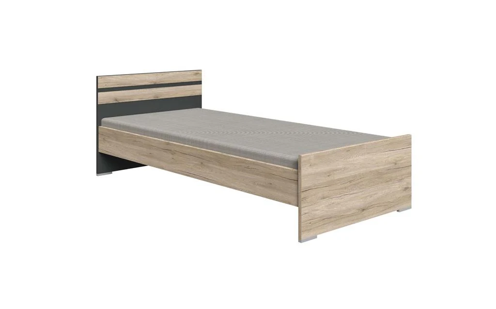 Cariba Jugendzimmer Komplettset San Remo-Eiche / Graphit 1