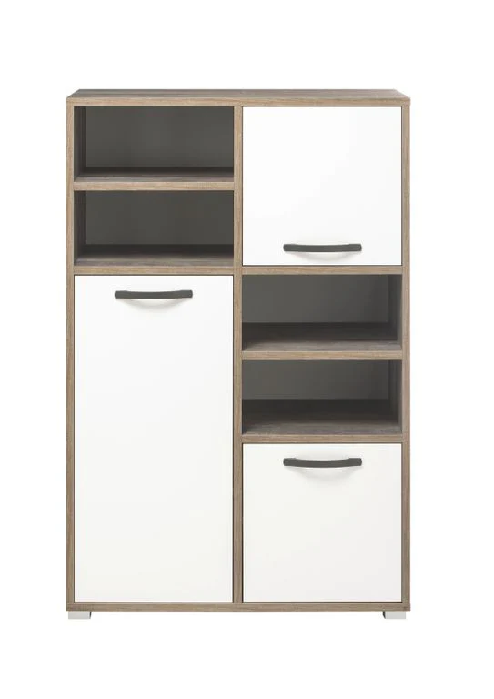 Moon Highboard Driftwood / Weiß