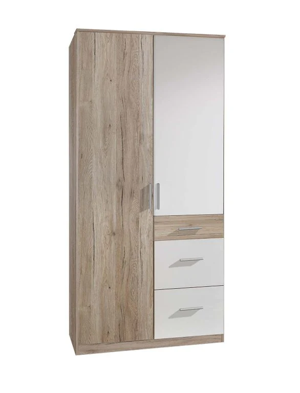 Joker Babyzimmer Komplettset Weiß / San Remo-Eiche 2