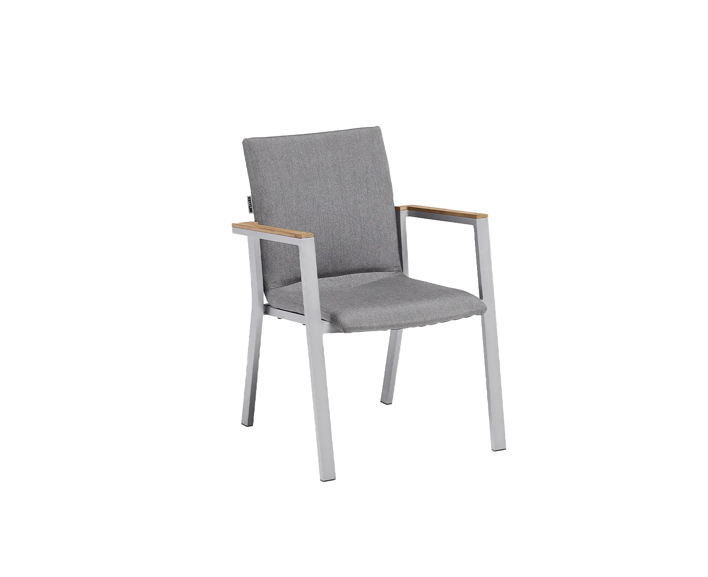 Kettler Rasmus Gartenmöbelset 5-teilig Silber / Grau / Teak 160x95 cm