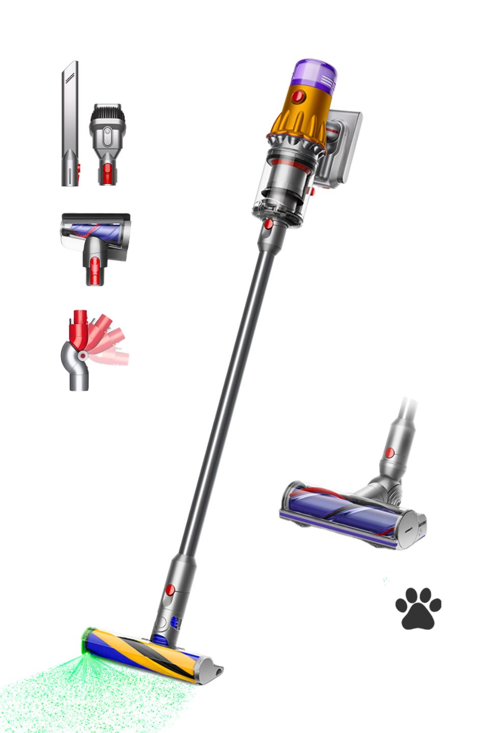 Dyson V12 Detect Slim Absolute vacuum in Yellow/Nickel