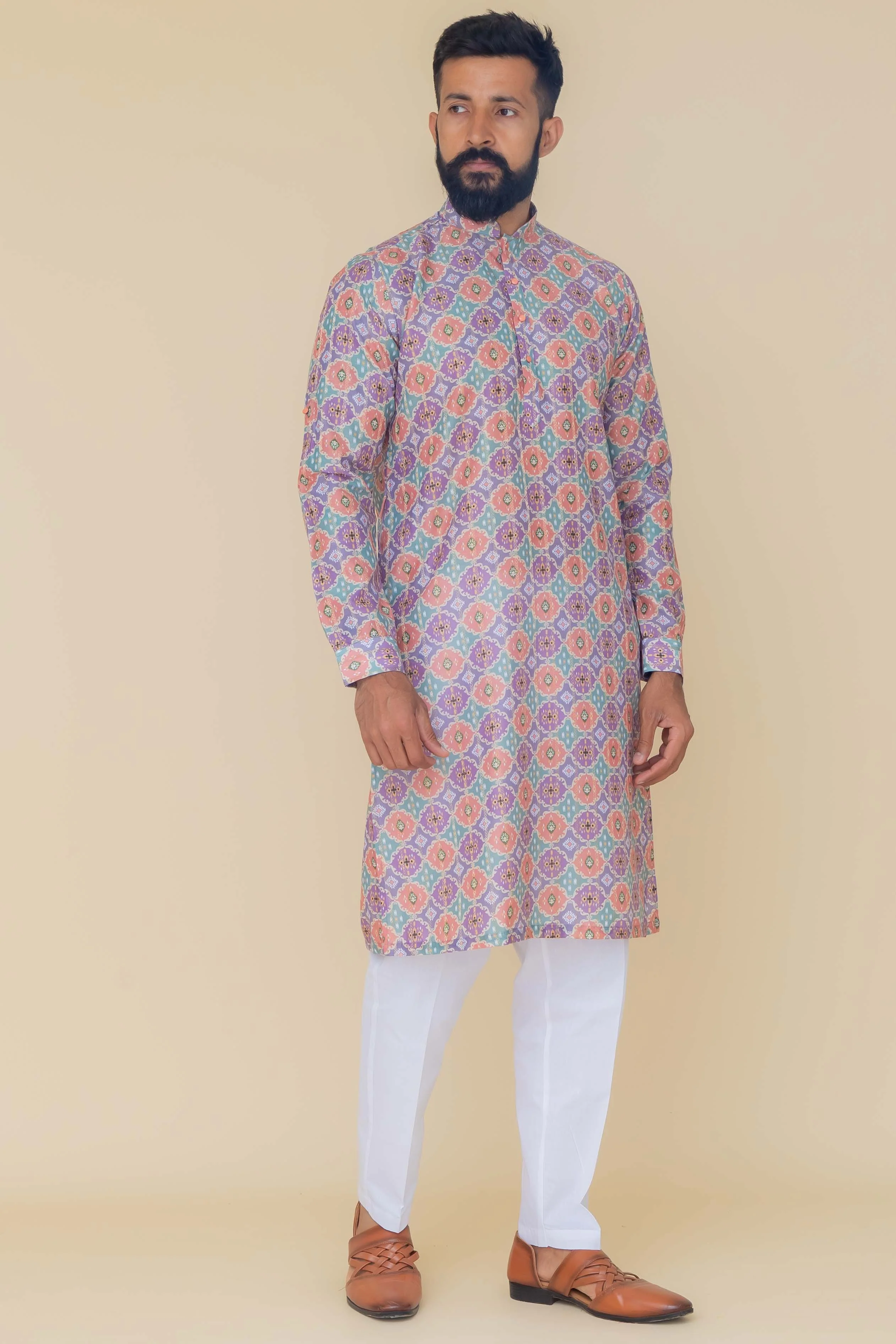 MLS PRINTED KURTA PAJAMA