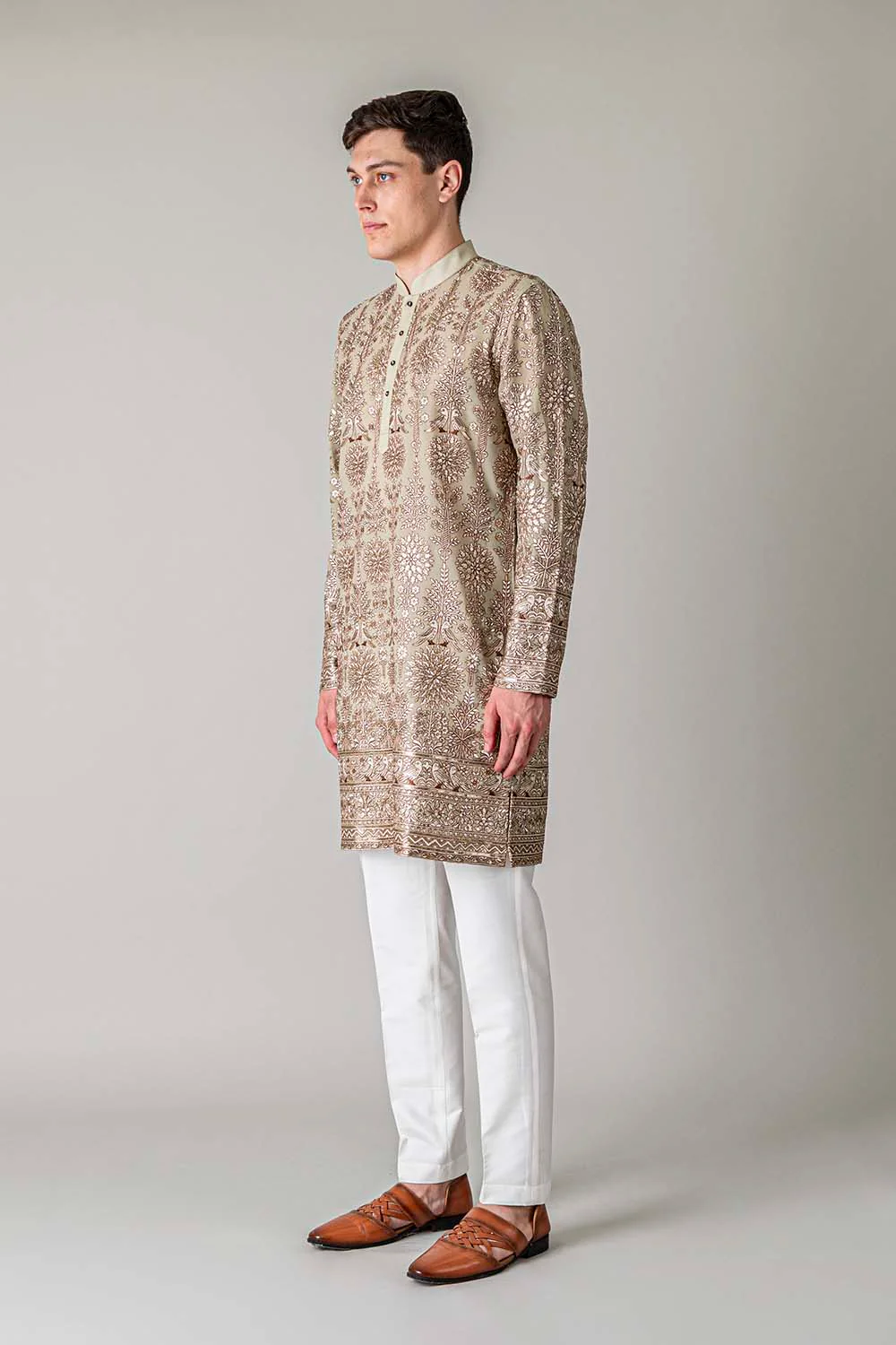 MLS EMBROIDERED KURTA PAJAMA