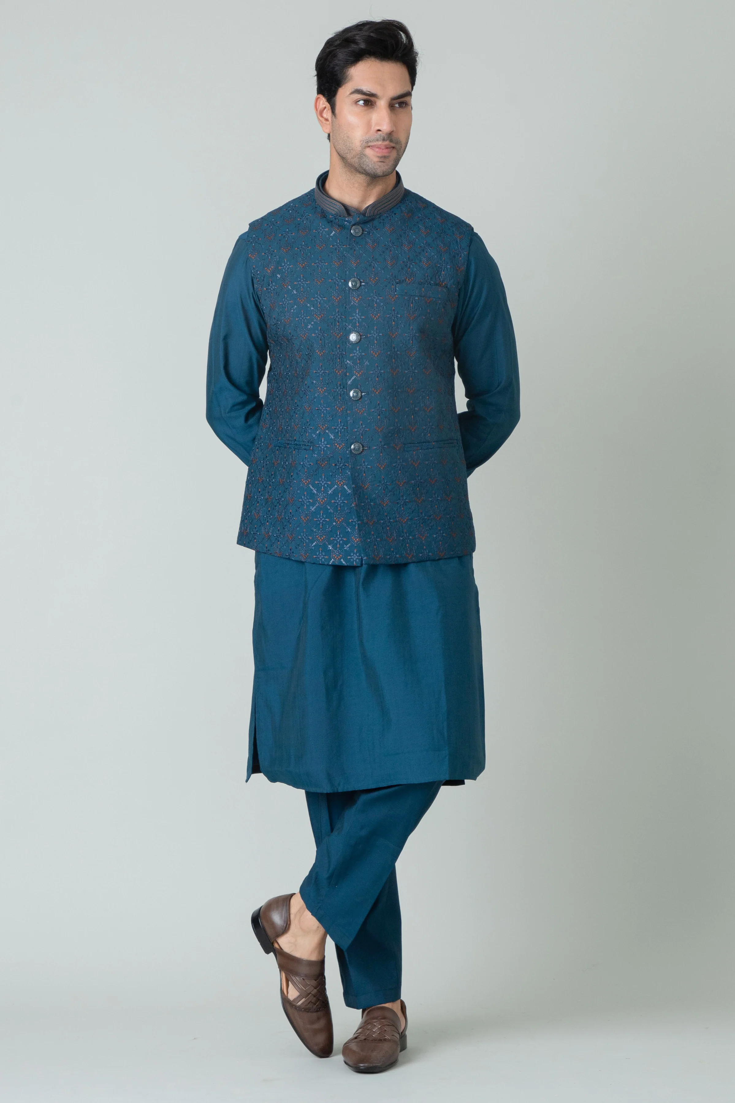 MLS KURTA JAWAHAR SET