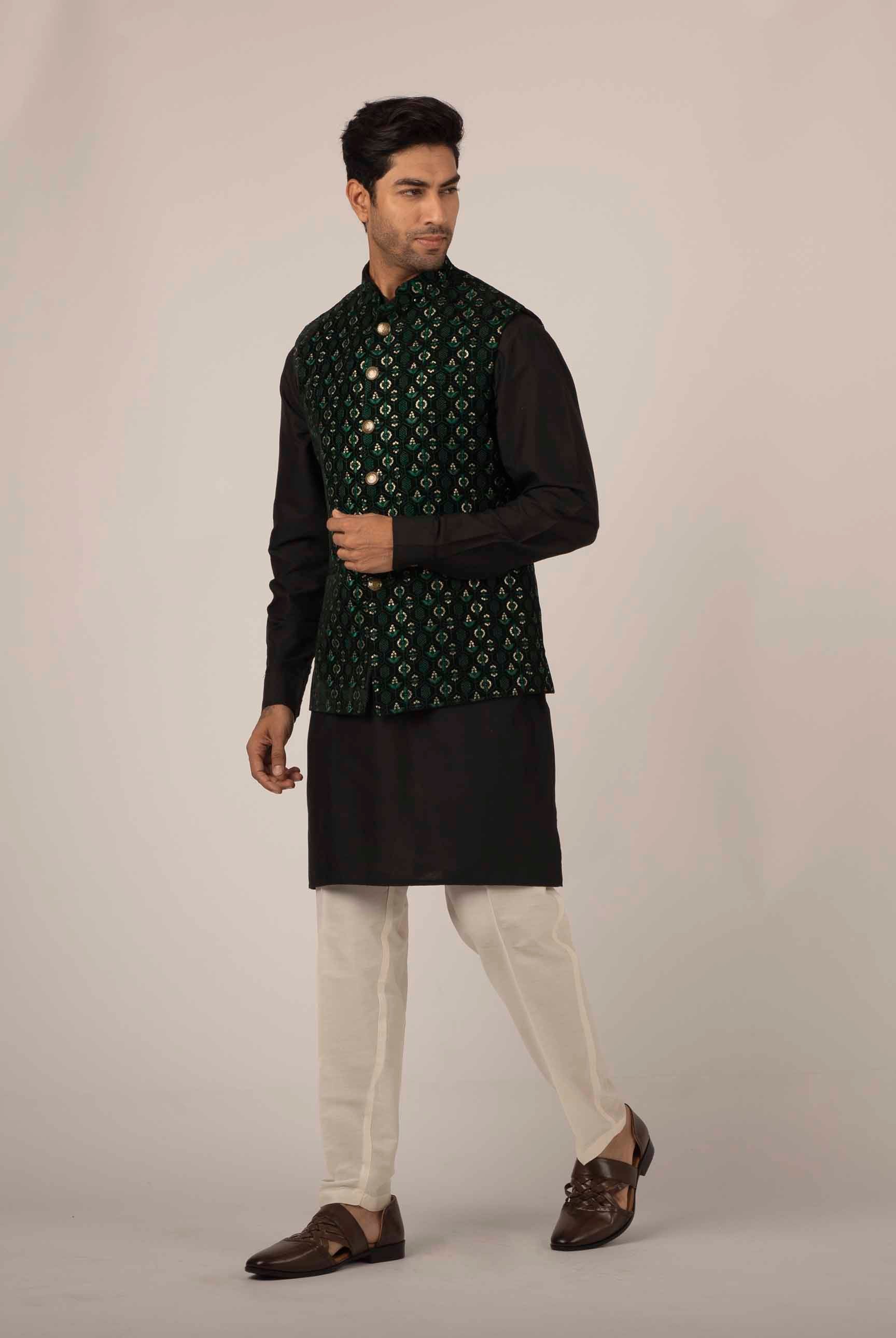 MLS VELVET NEHRU JACKET