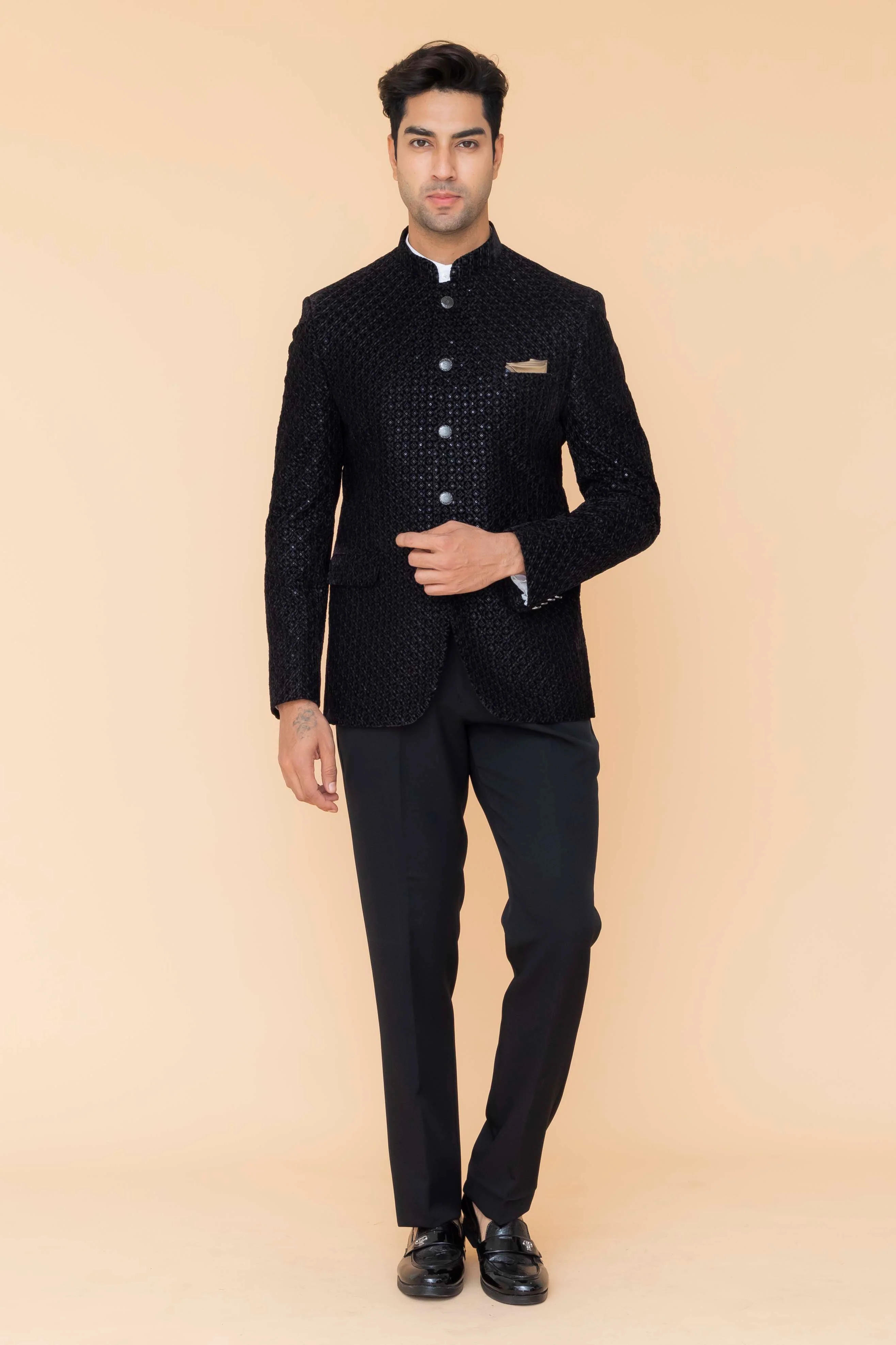 MLS VELVET JODHPURI SUIT