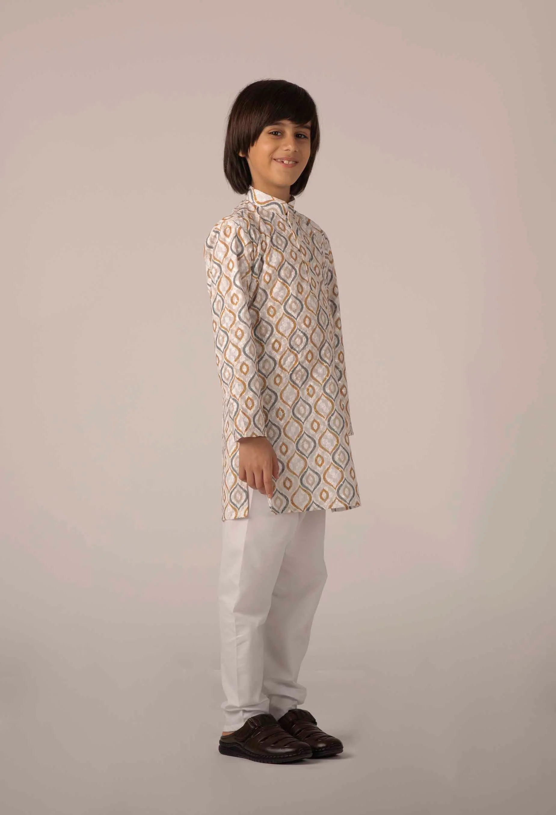 MLS KIDS PRINTED KURTA PAJAMA