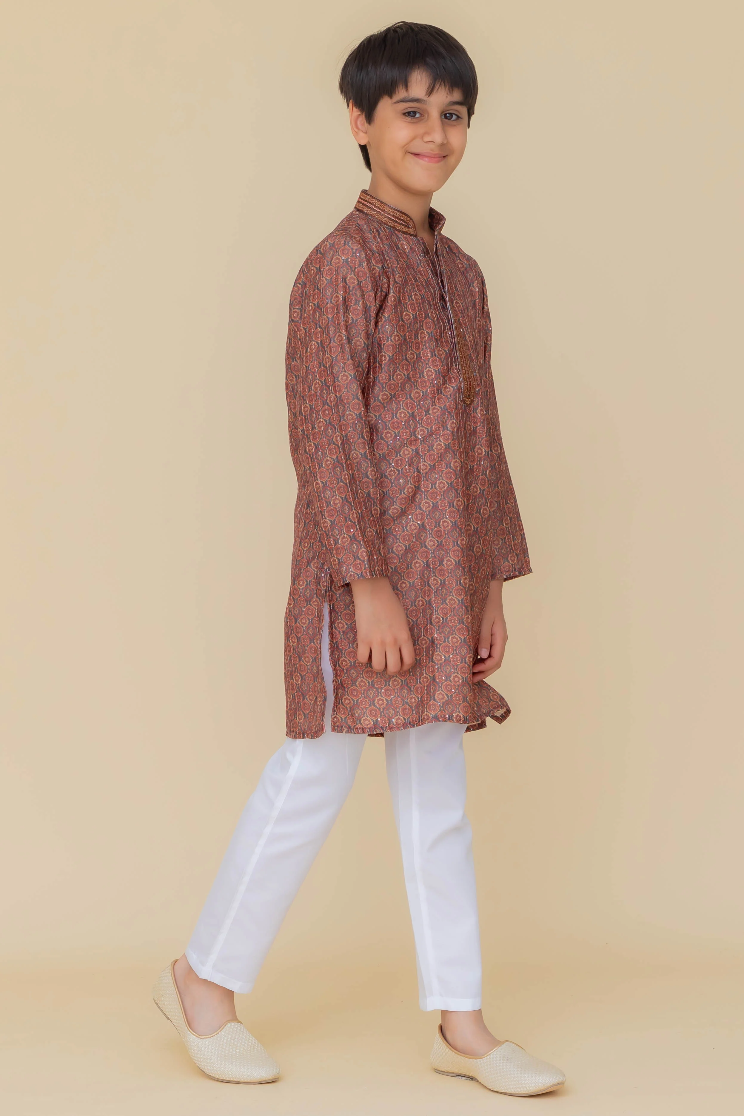 MLS KIDS PRINTED KURTA PAJAMA