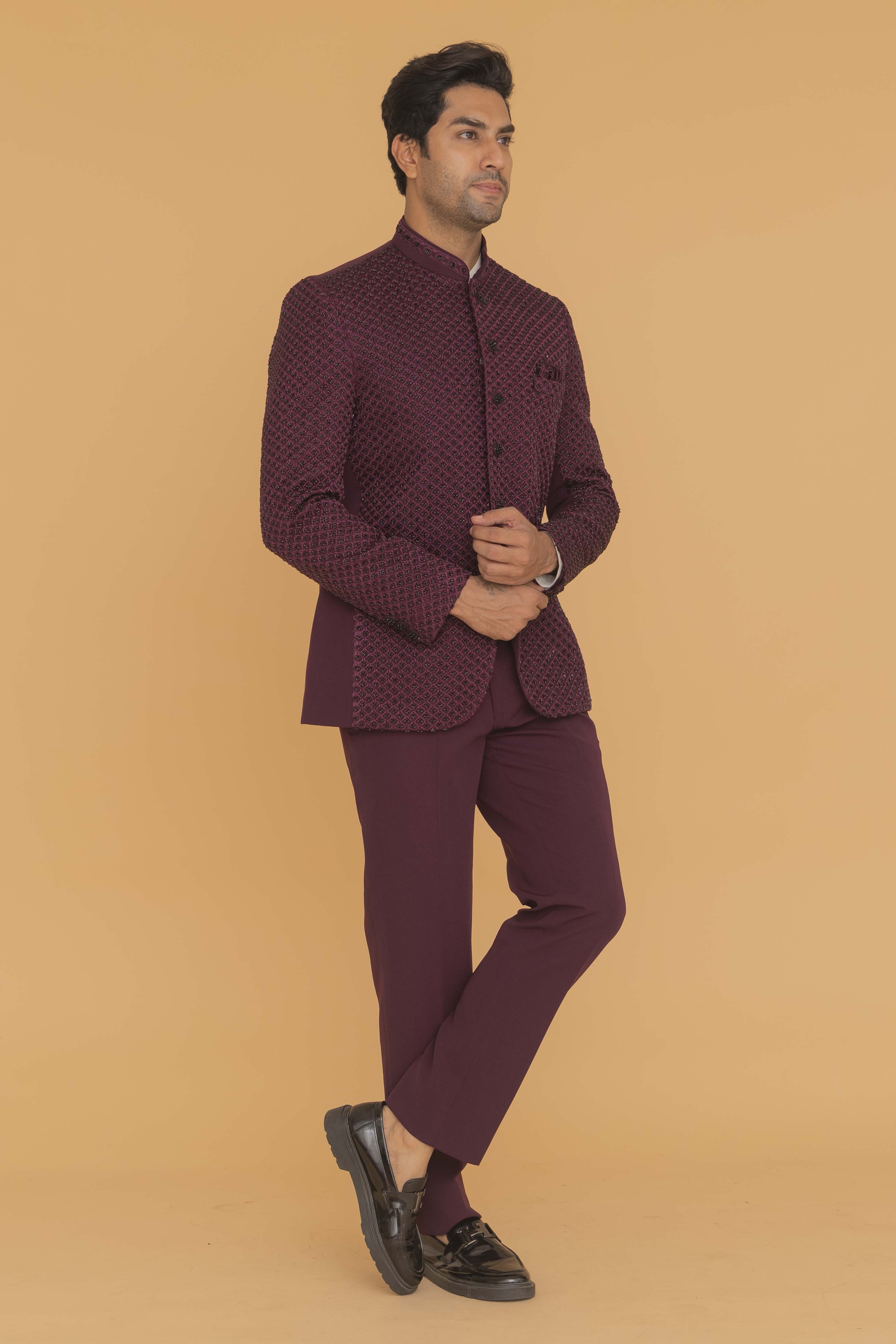 MLS EMBROIDERED JODHPURI SUIT