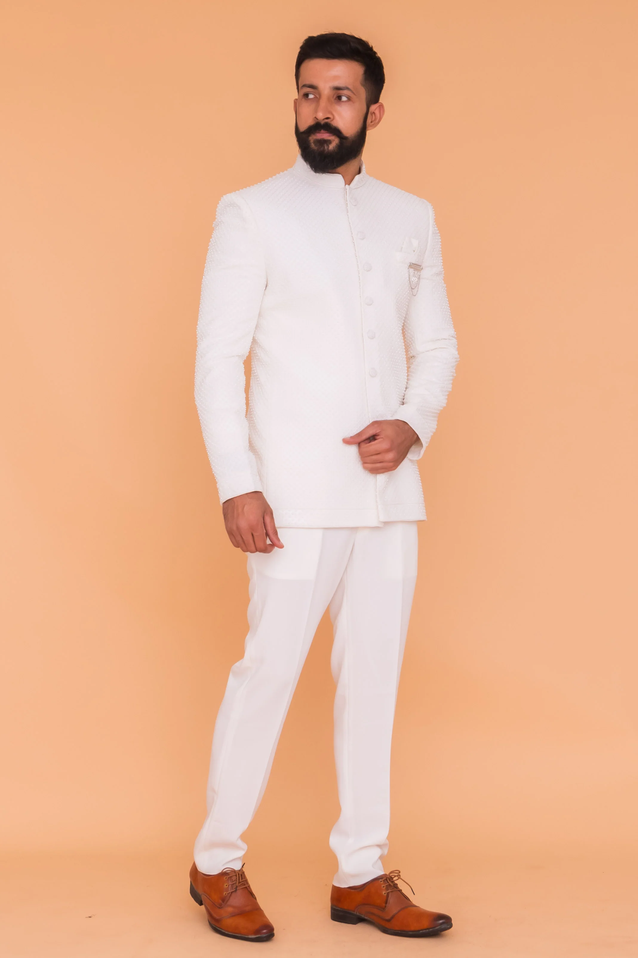MLS EMBROIDERED JODHPURI SUIT
