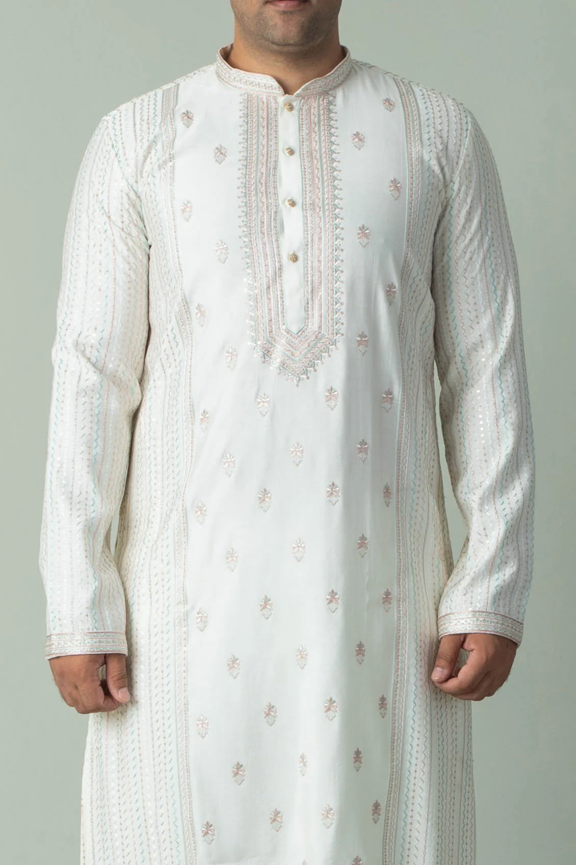 MLS EMBROIDERED KURTA PAJAMA