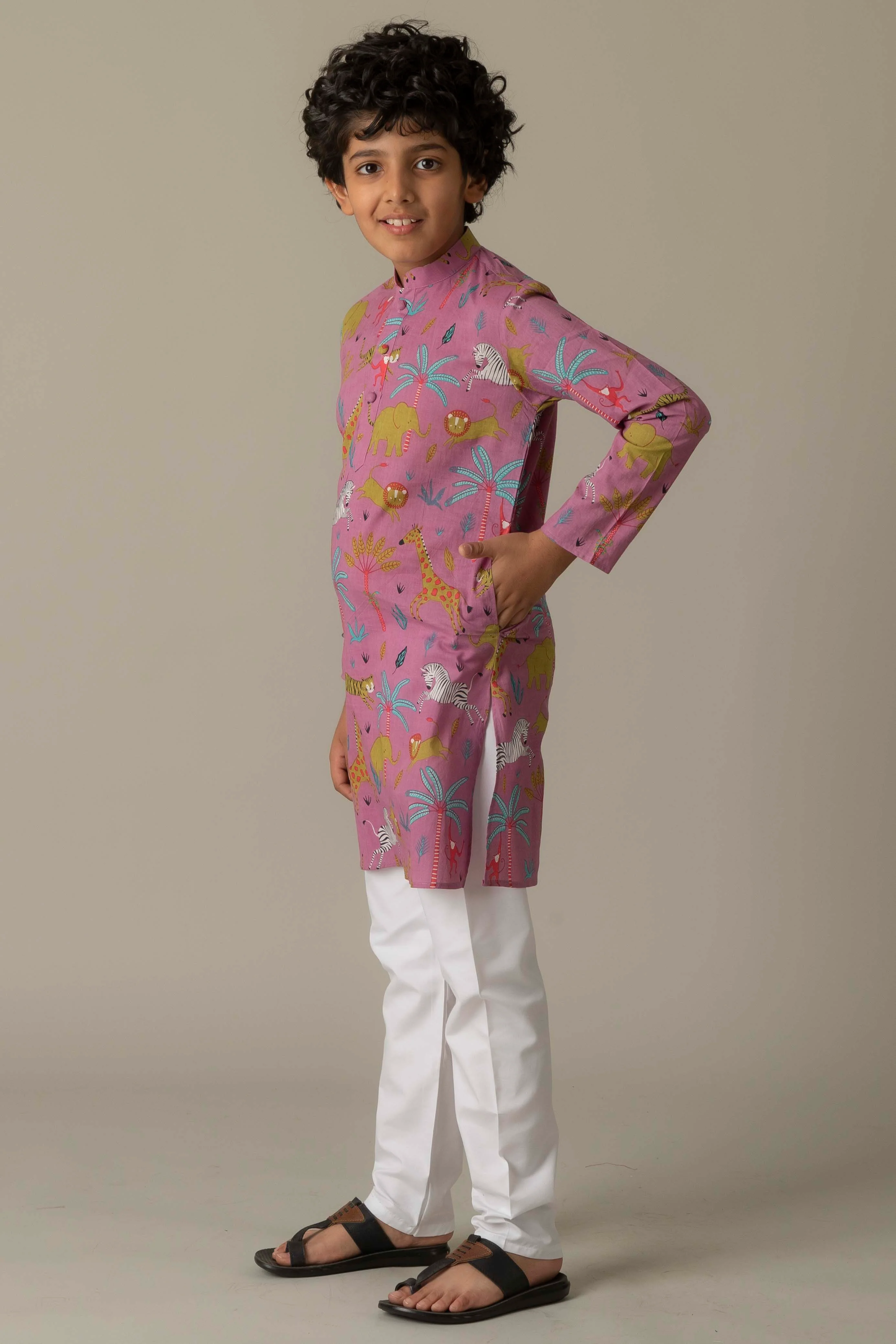 MLS KIDS PRINTED KURTA PAJAMA