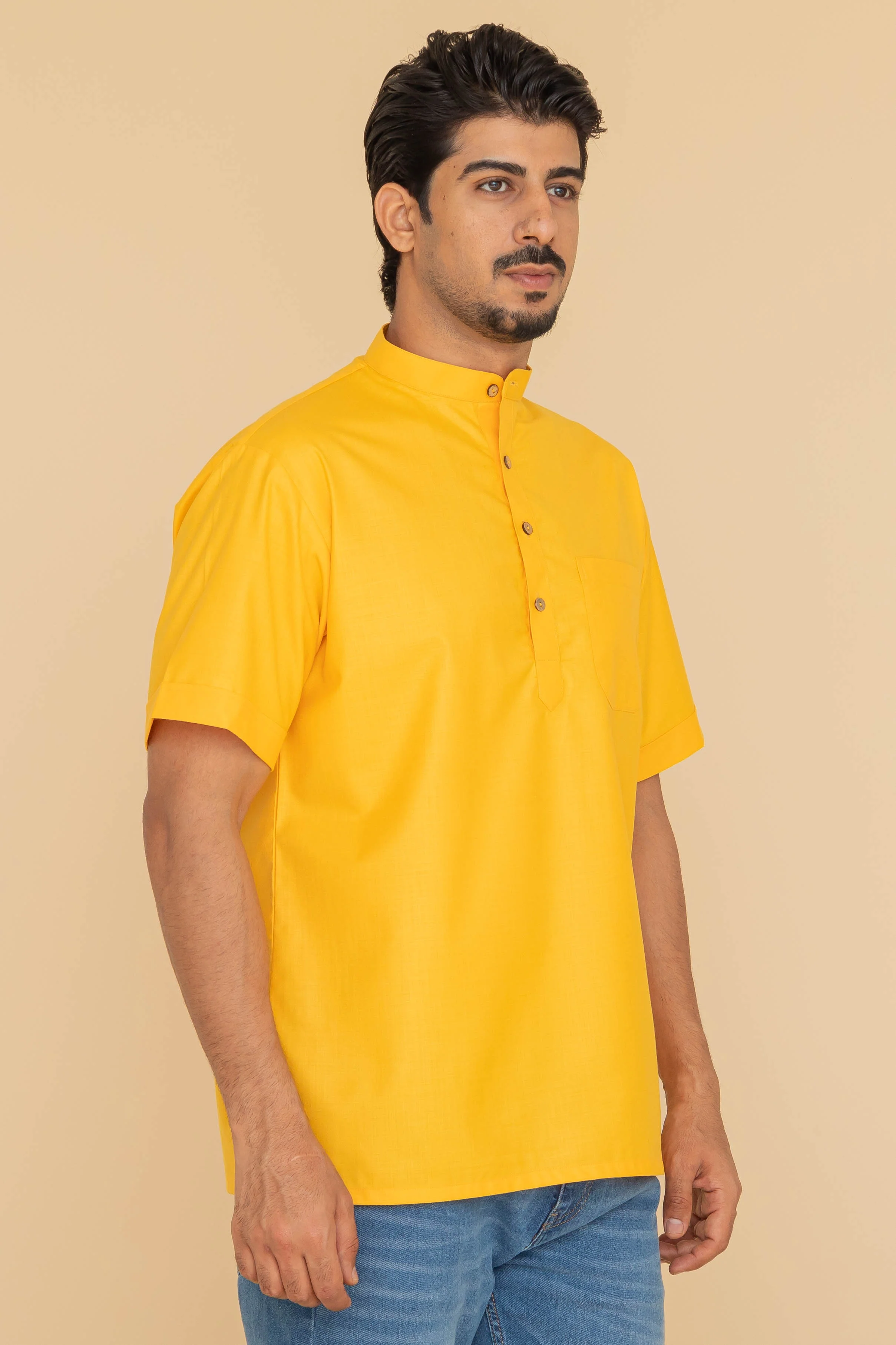 MLS SHORT KURTA HALF SLEEVES