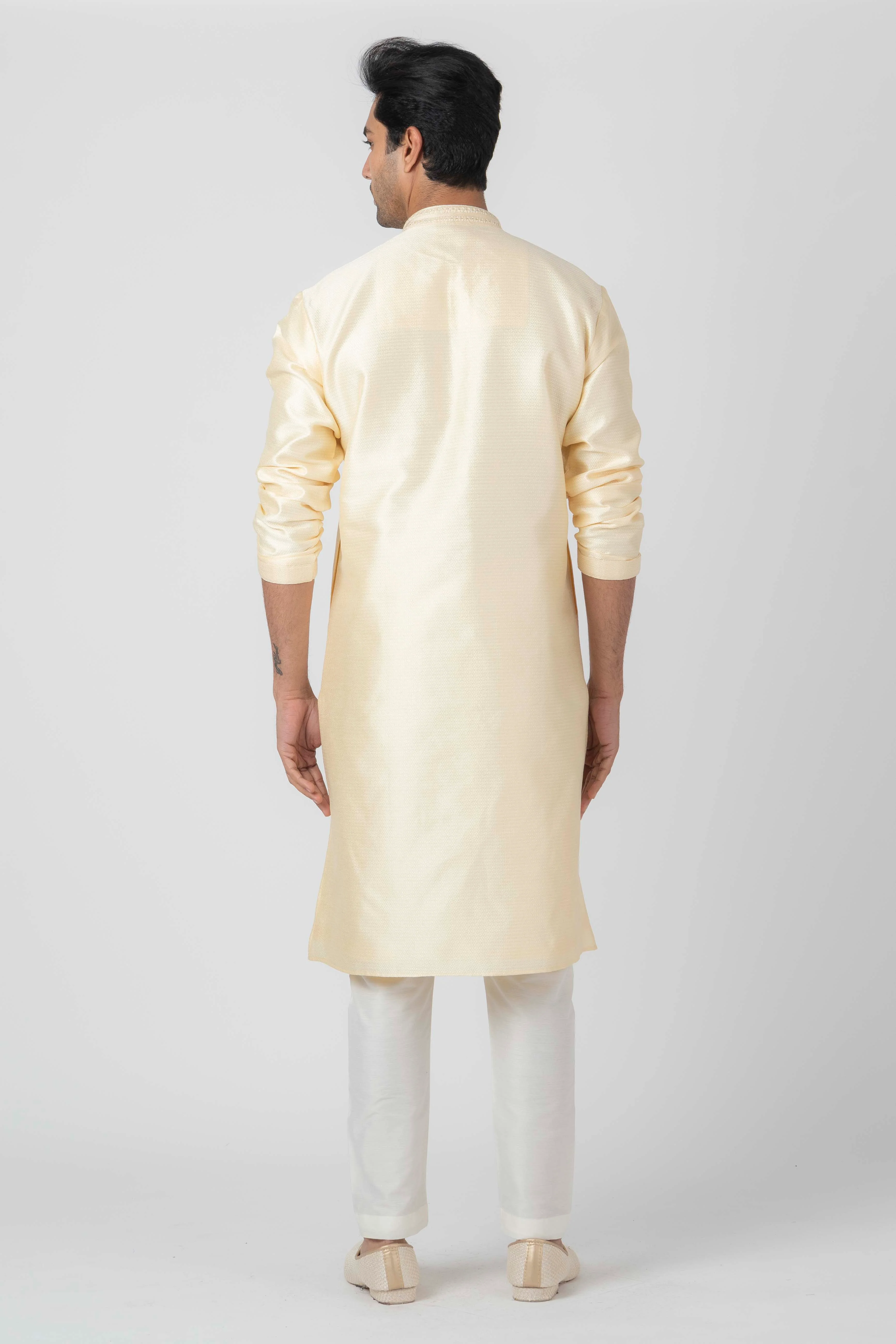 MLS ART SILK KURTA PAJAMA