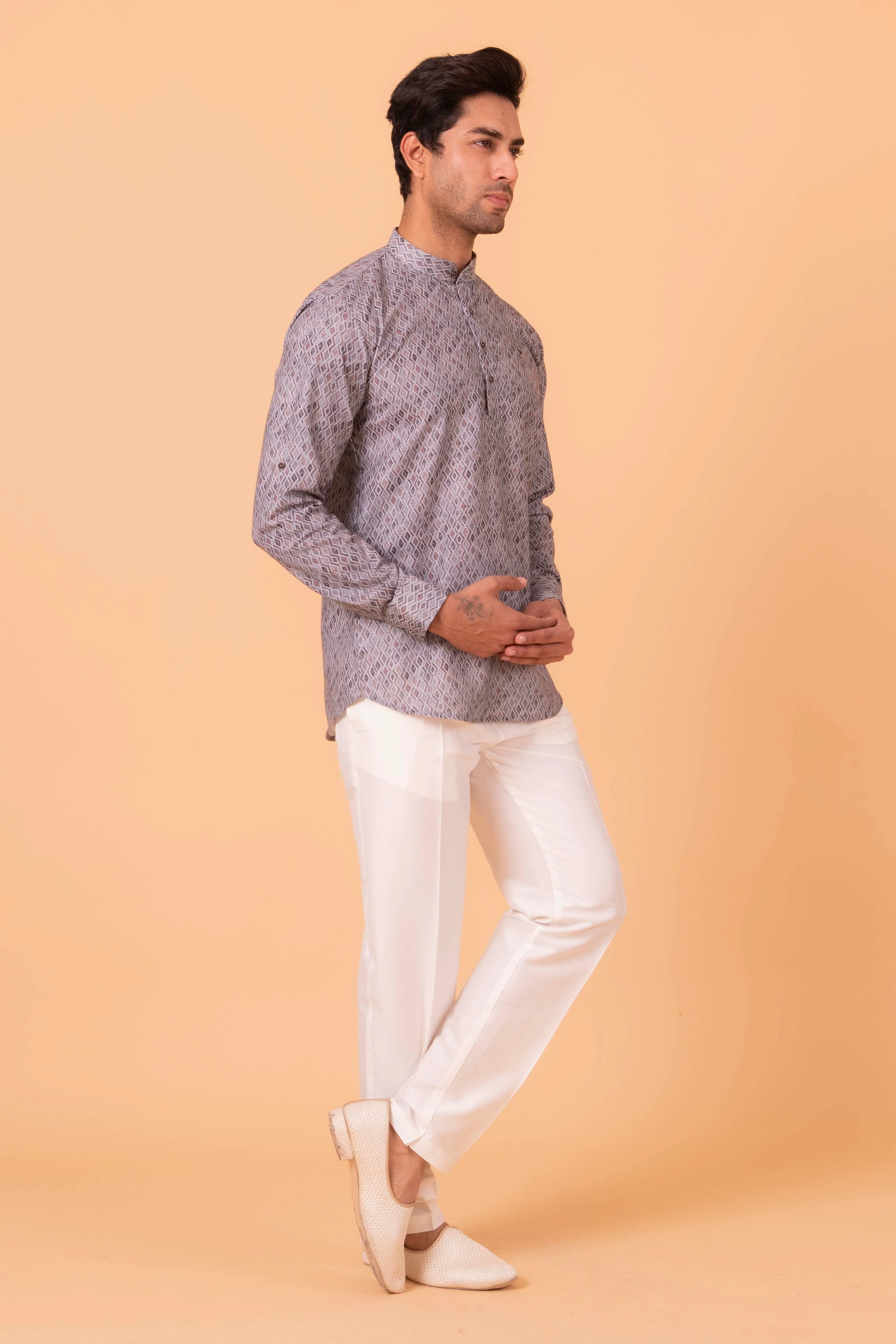 MLS SHORT KURTA FULL SLEEVES