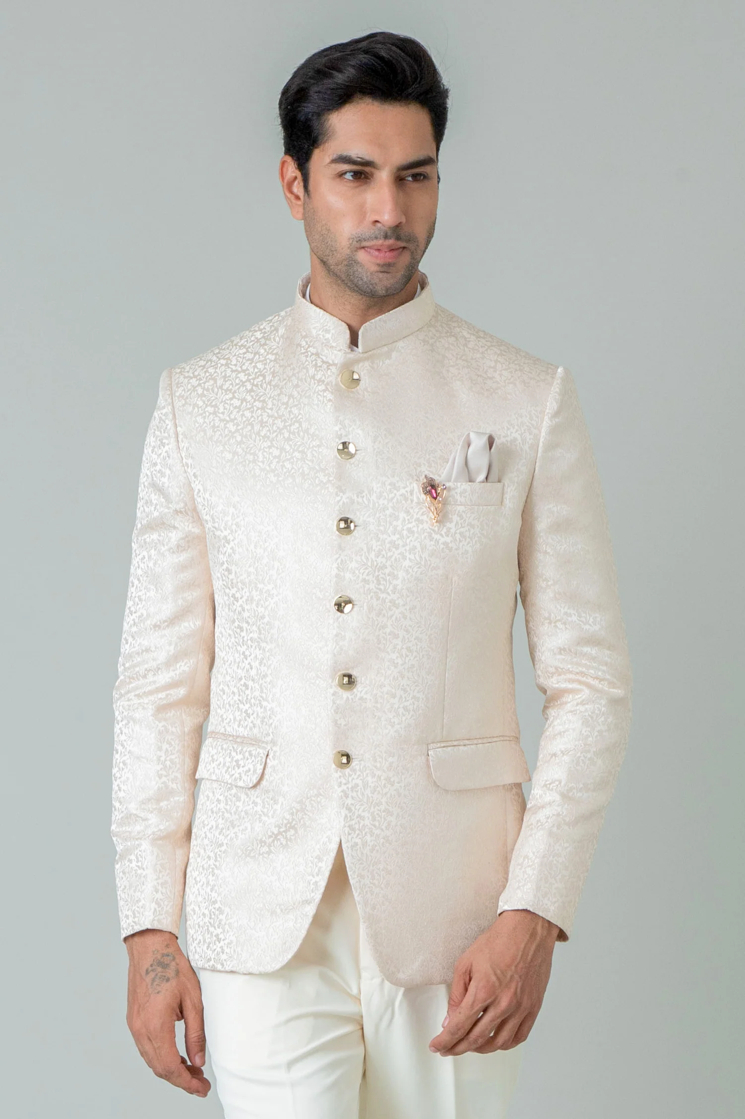 MLS PRINTED JODHPURI SUIT