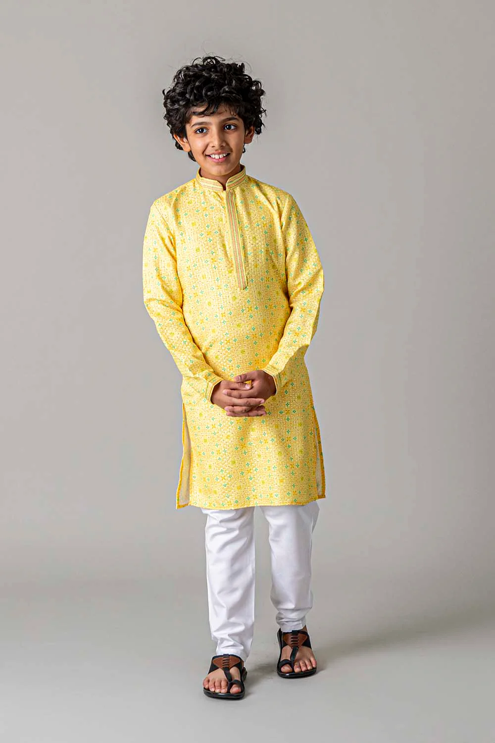 MLS KIDS PRINTED KURTA PAJAMA
