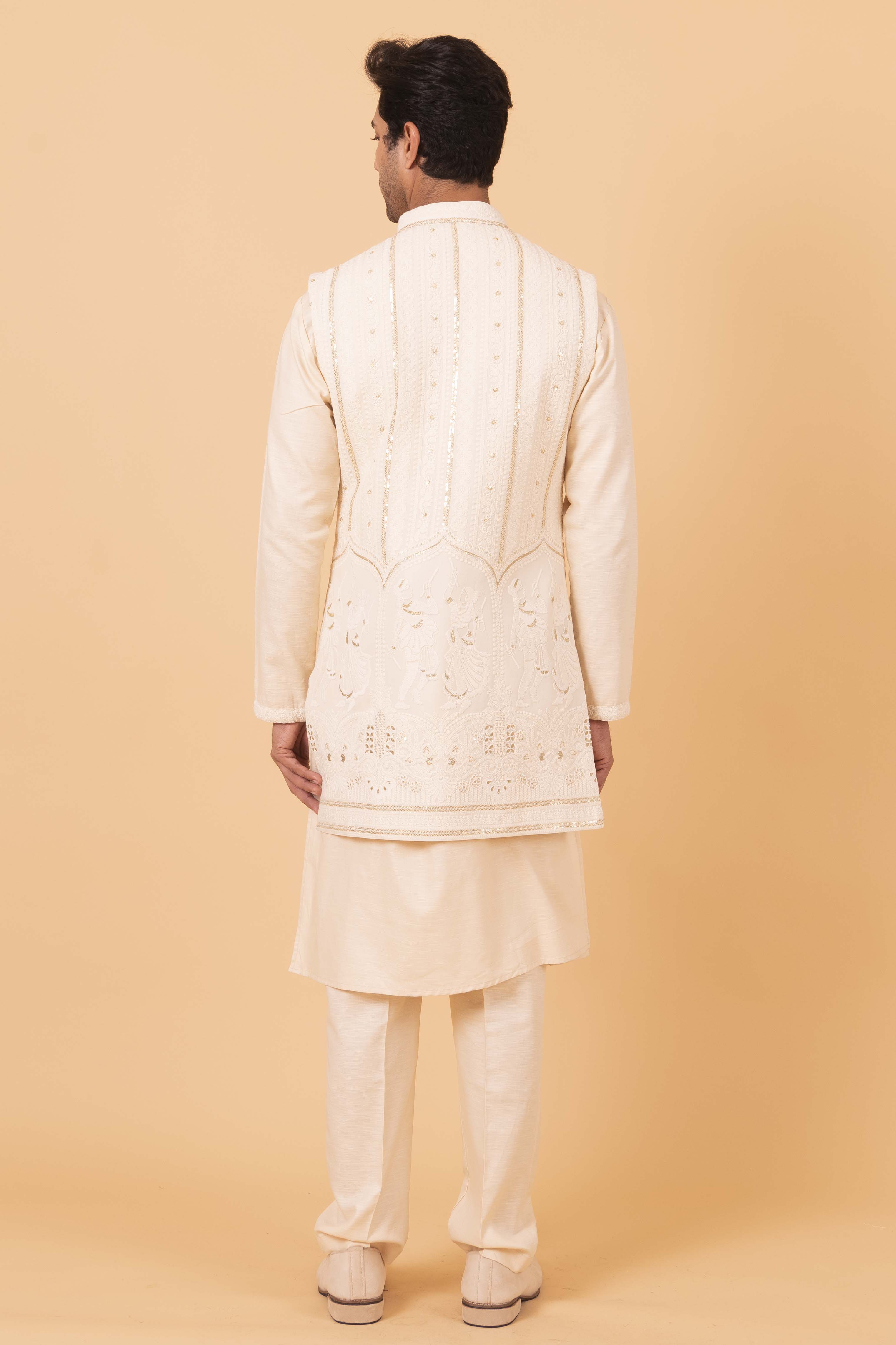 MLS KURTA JAWAHAR SET