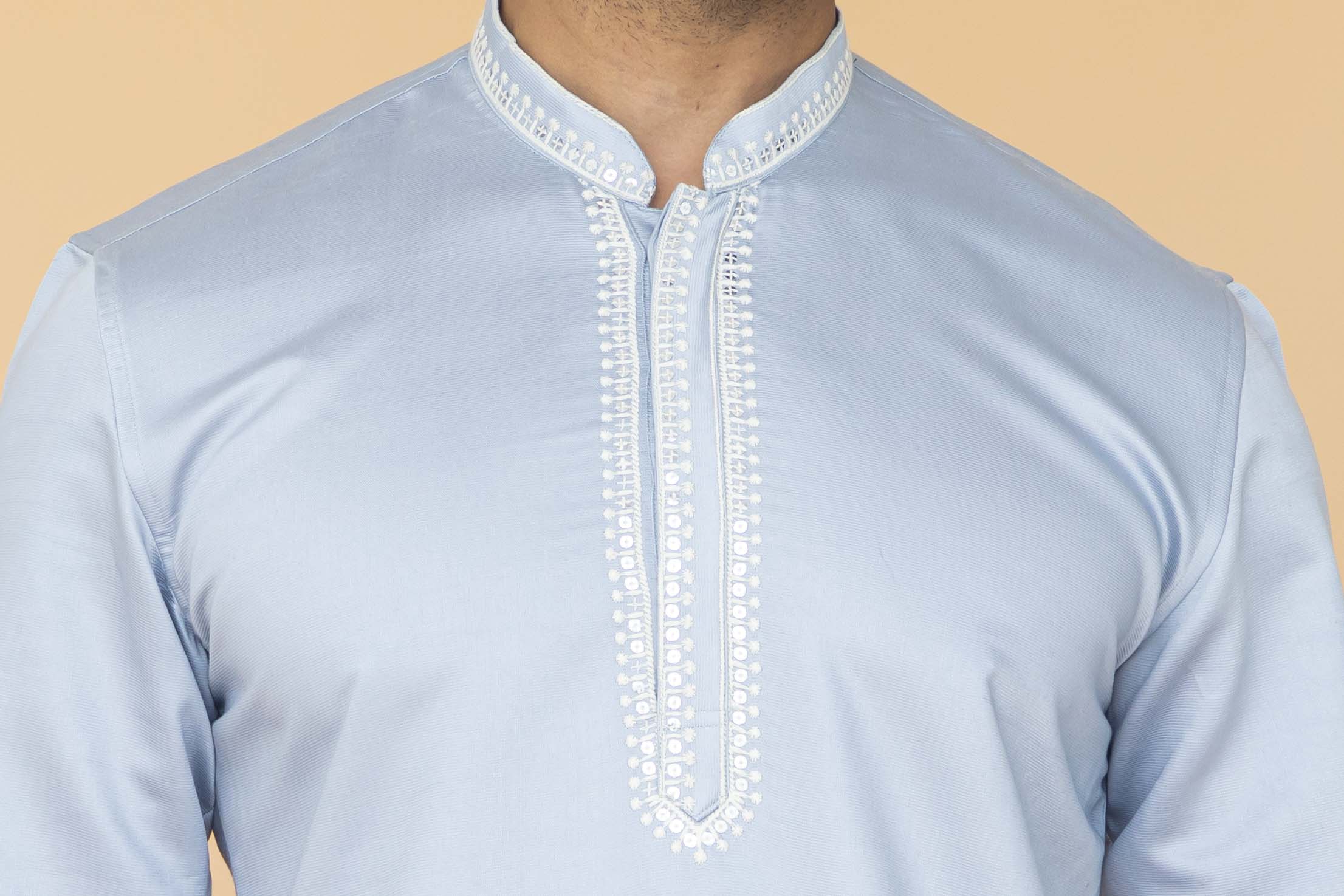 MLS EMBROIDERED KURTA PAJAMA