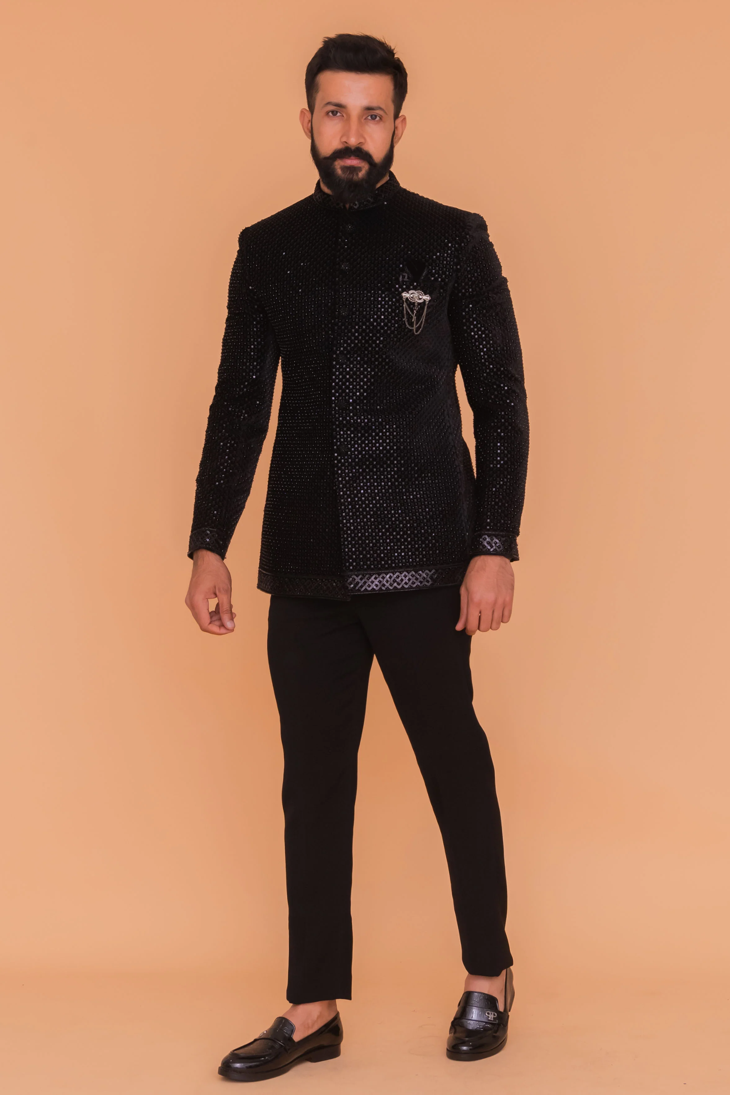 MLS EMBROIDERED JODHPURI SUIT