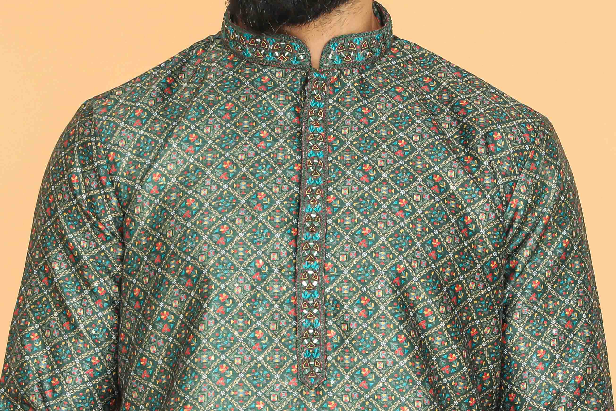 MLS PRINTED KURTA PAJAMA