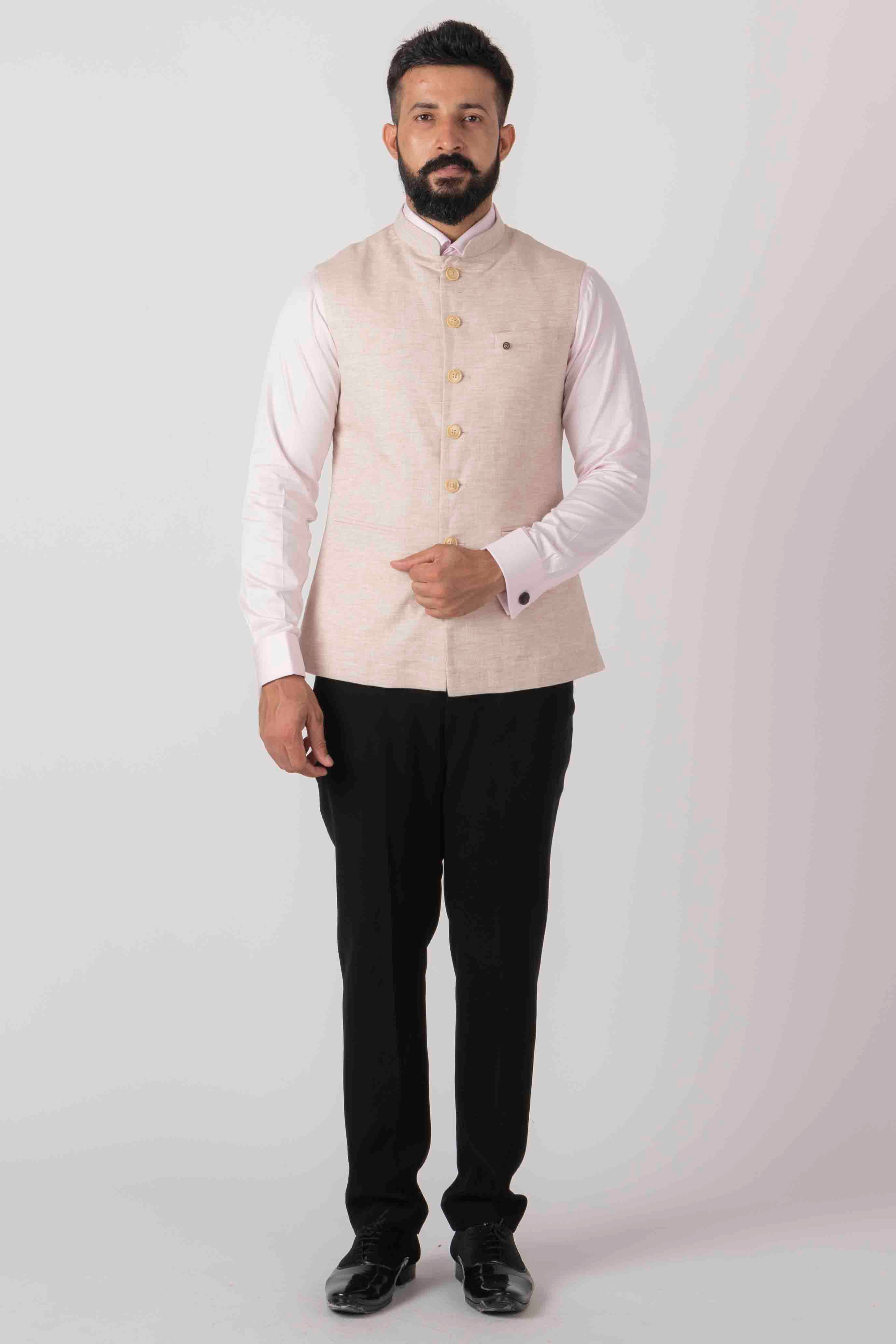 MLS LINEN JAWAHAR JACKET