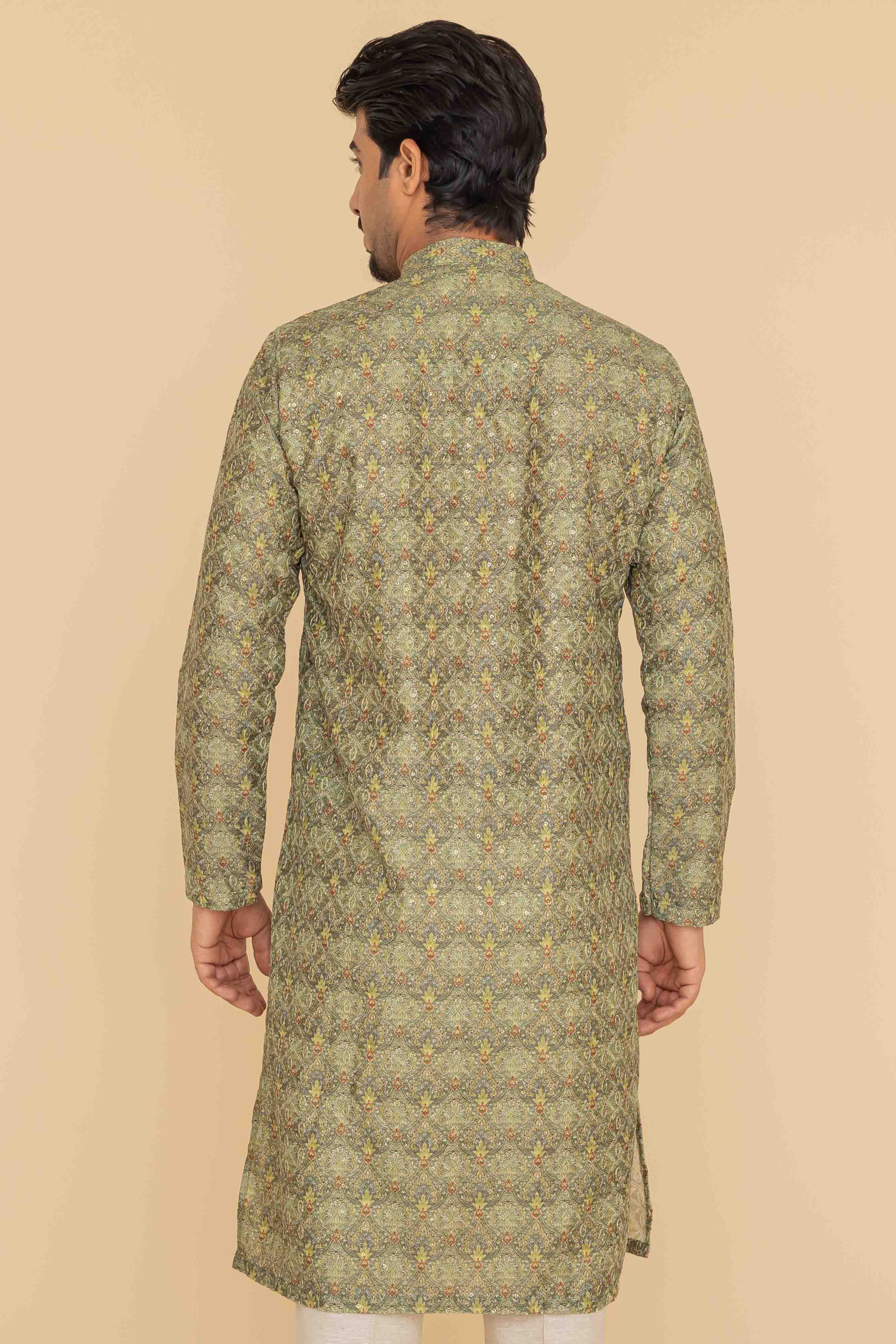 MLS PRINTED KURTA PAJAMA