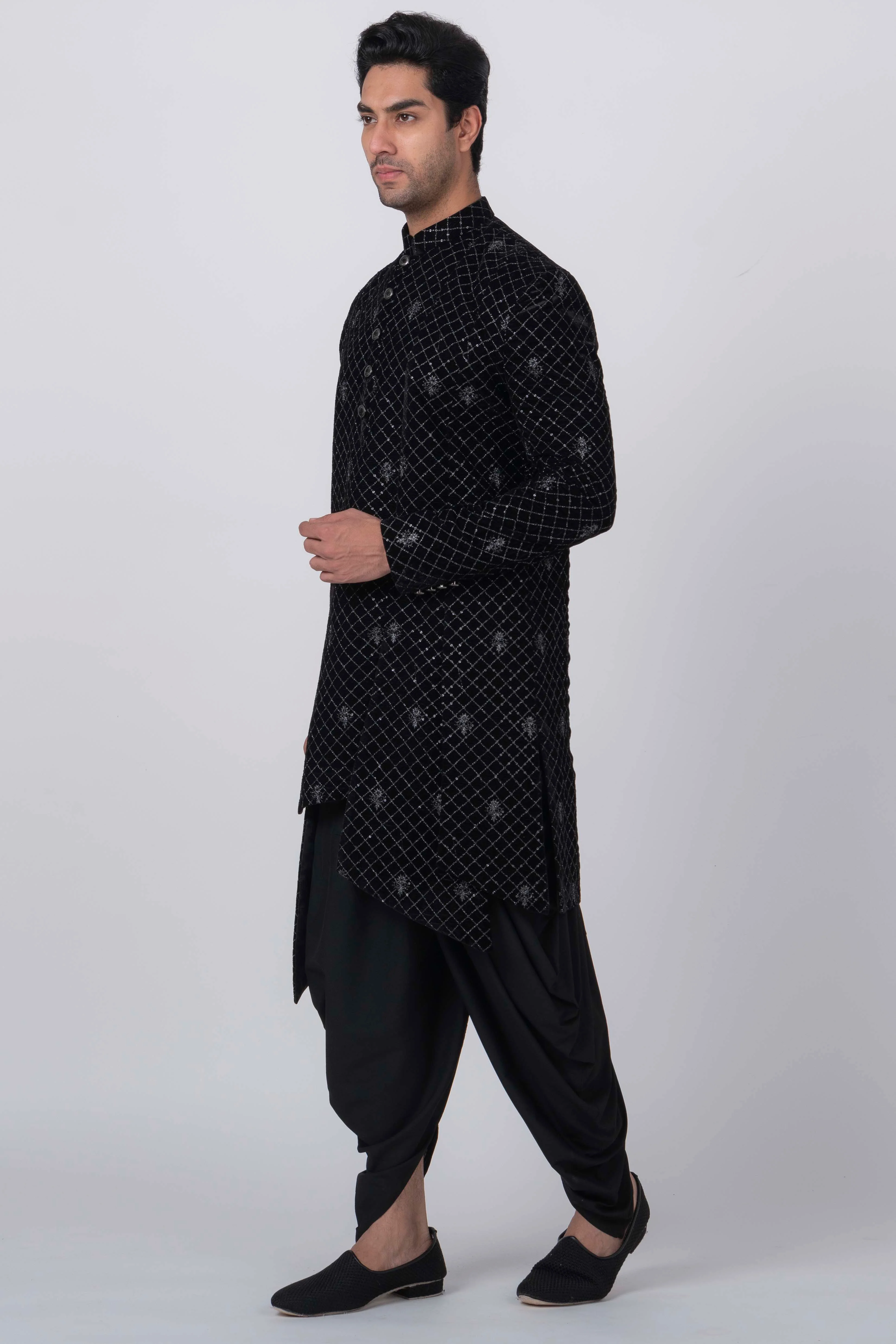 MLS VELVET INDO WESTERN 2 PCS