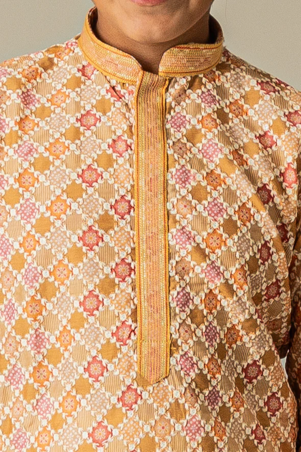 MLS KIDS EMBROIDERED KURTA PAJAMA