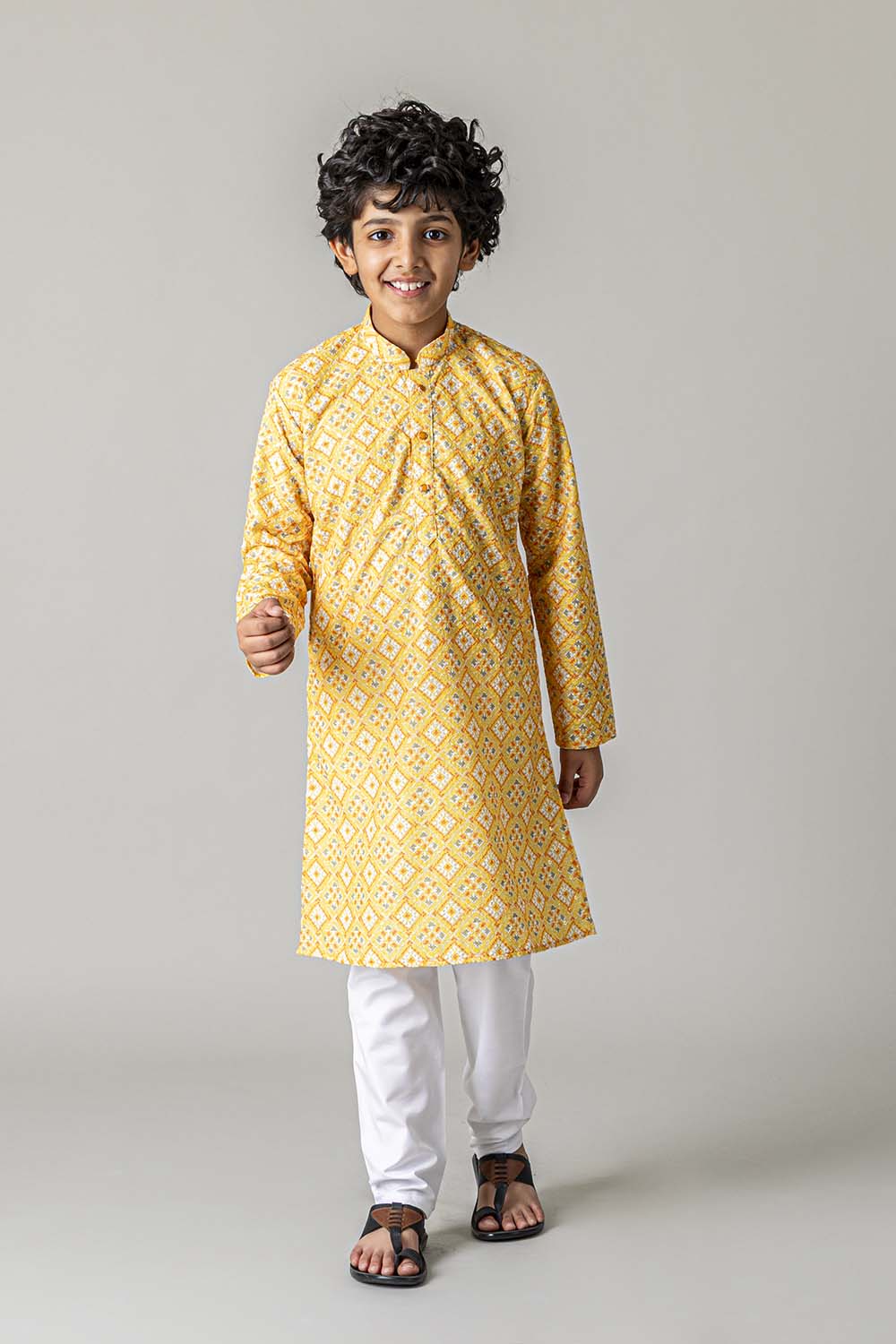 MLS KIDS PRINTED KURTA PAJAMA
