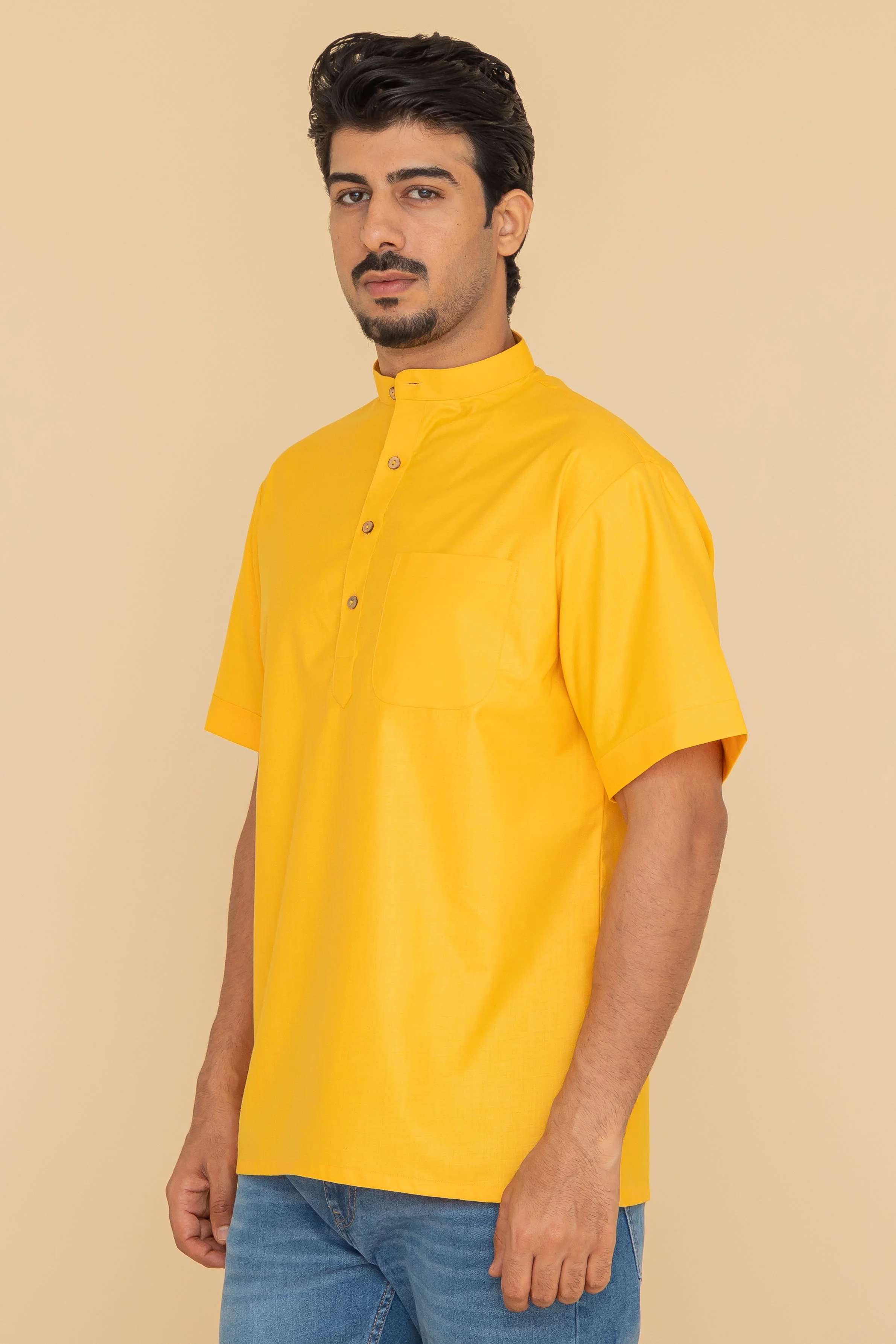 MLS SHORT KURTA HALF SLEEVES