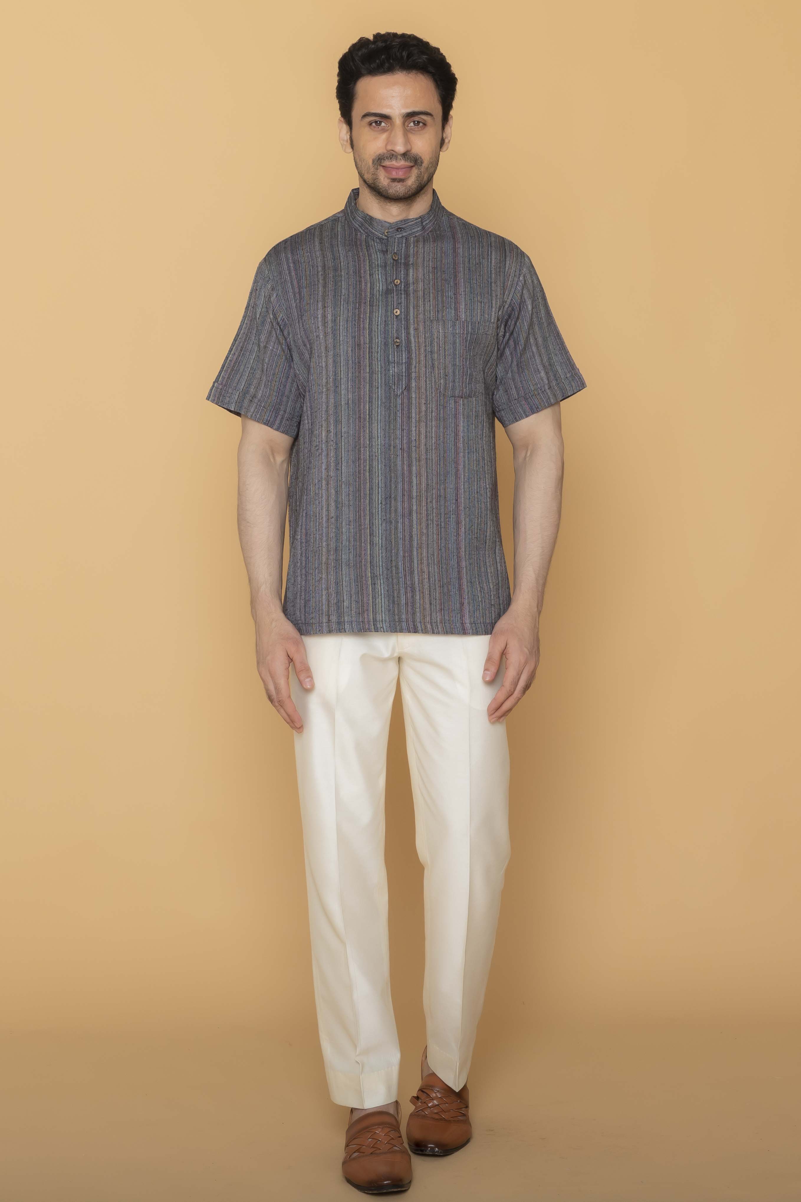 MLS SHORT KURTA HALF SLEEVES