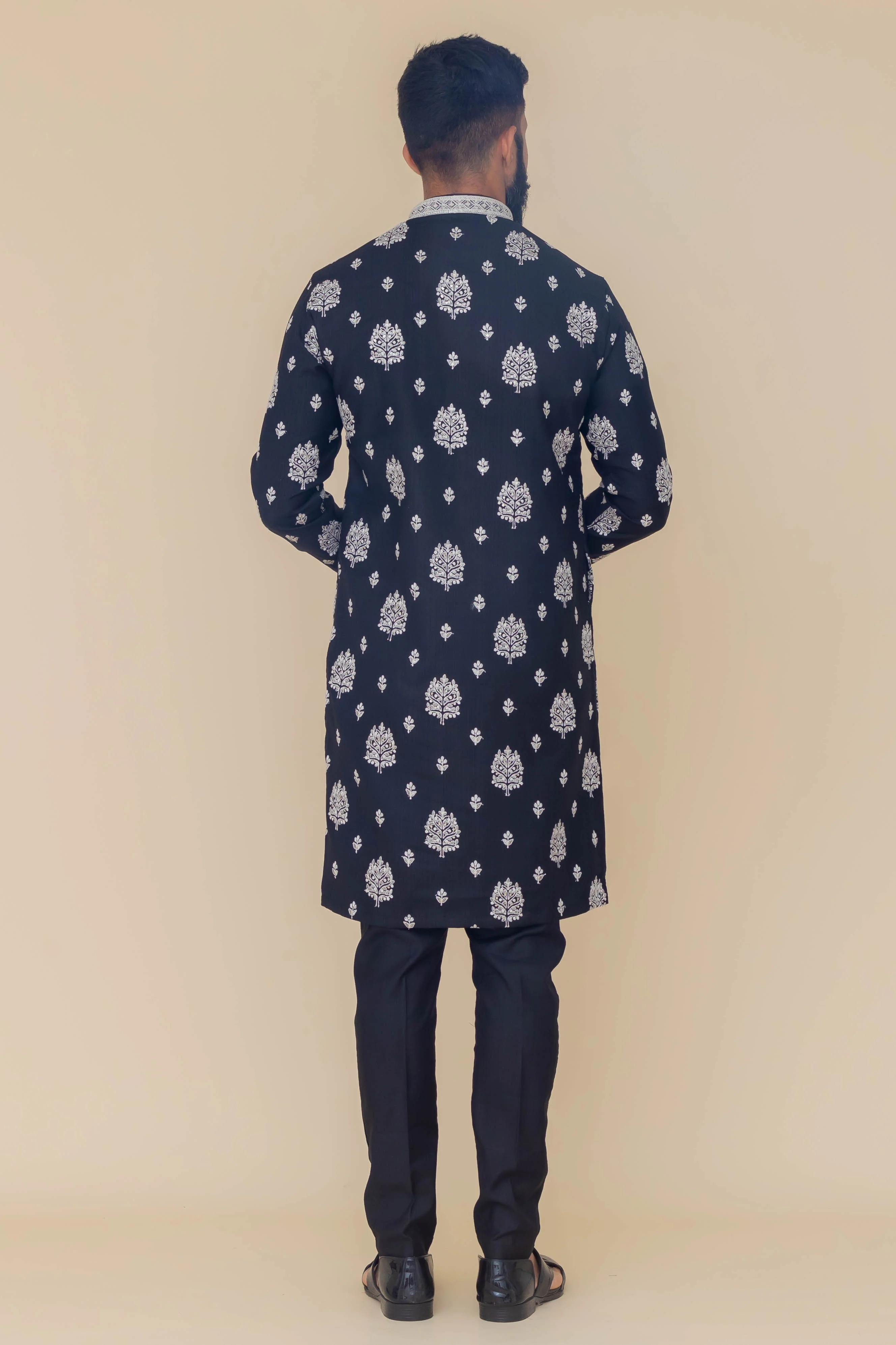 MLS EMBROIDERED KURTA PAJAMA