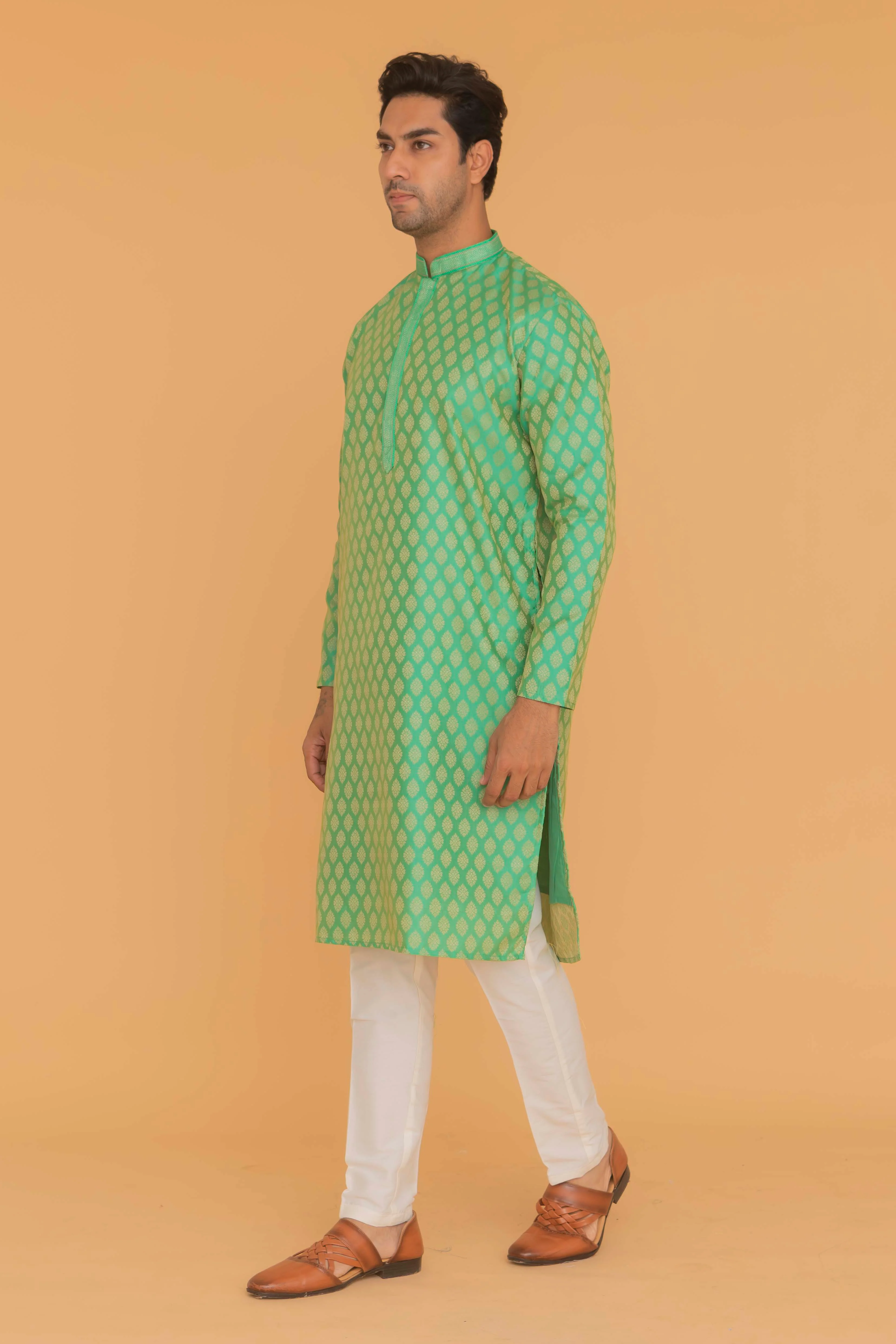 MLS ART SILK KURTA PAJAMA