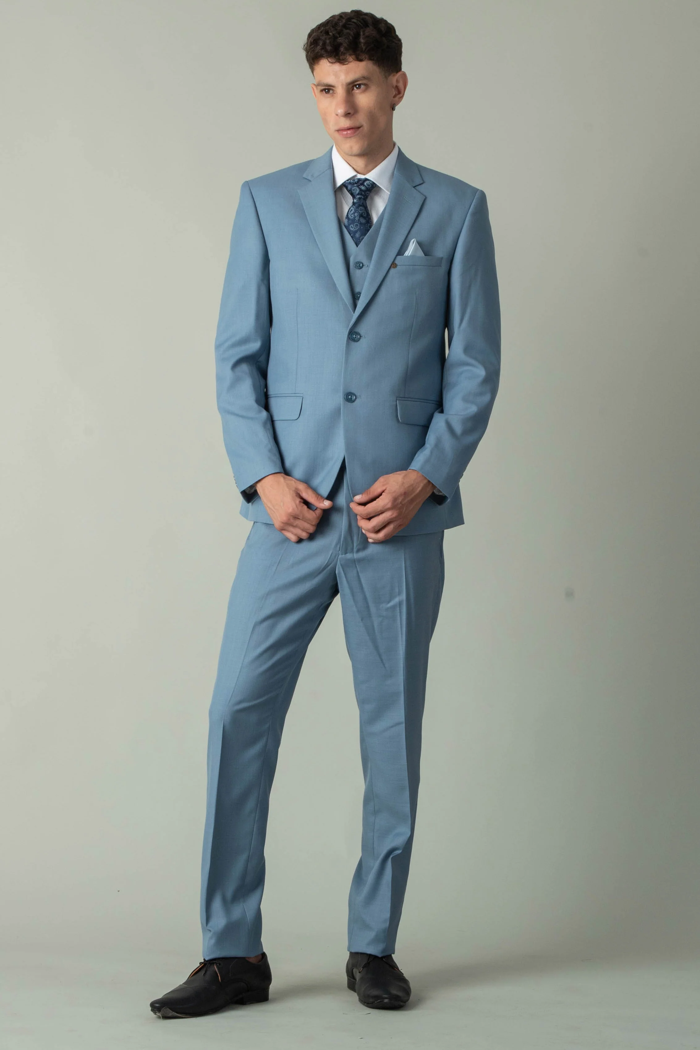 MLS BUSINESS PLAIN SUIT 3PCS