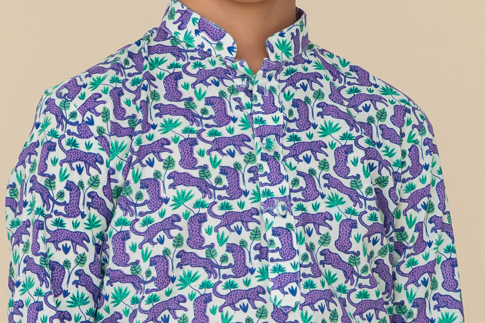 MLS KIDS PRINTED KURTA PAJAMA