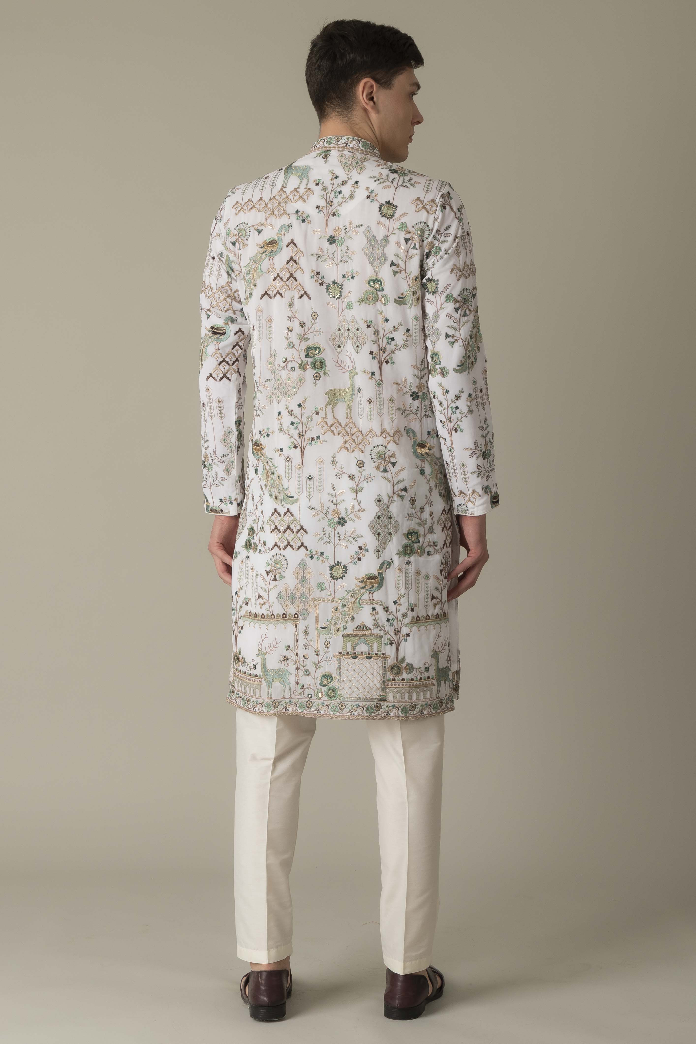 MLS EMBORIDERED KURTA PAJAMA