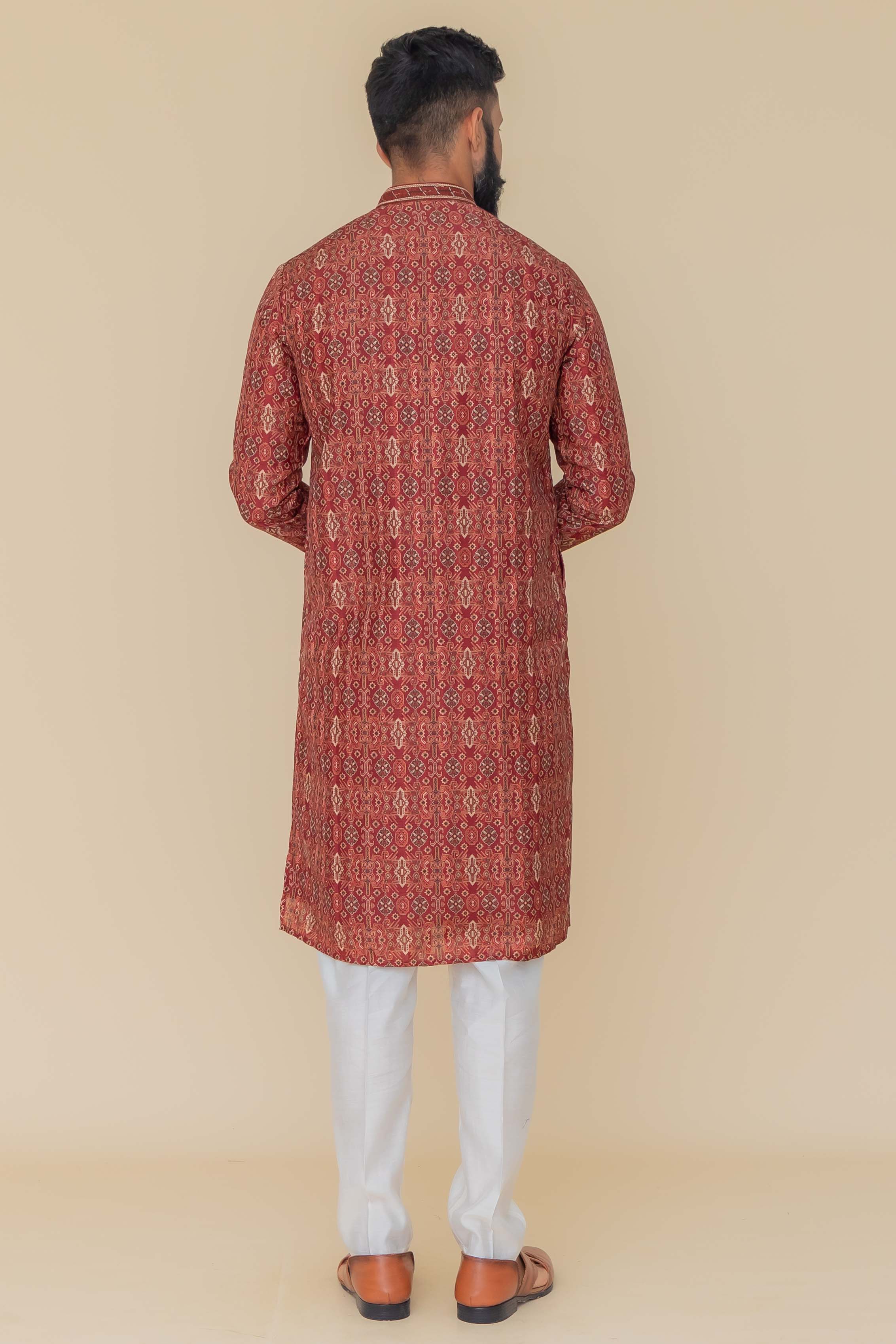 MLS PRINTED KURTA PAJAMA