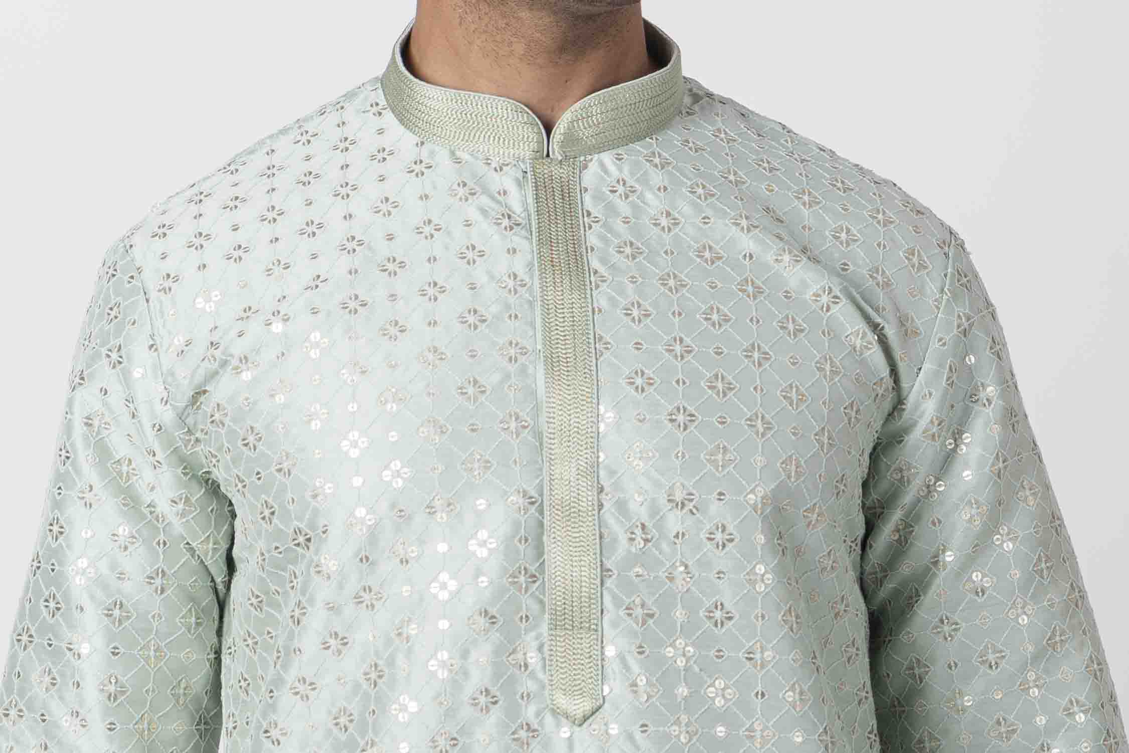 MLS EMBROIDERED KURTA PAJAMA