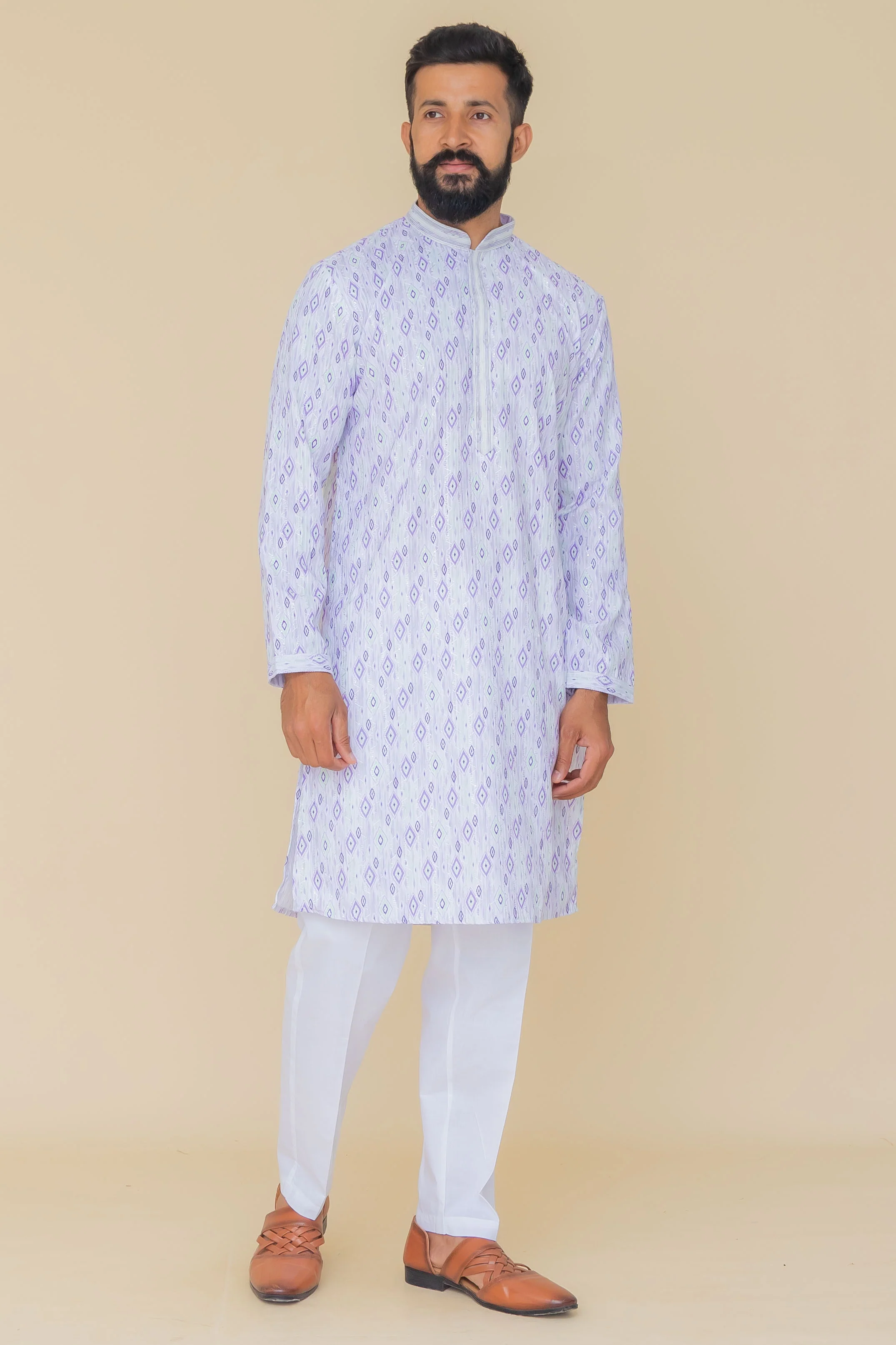 MLS PRINTED KURTA PAJAMA