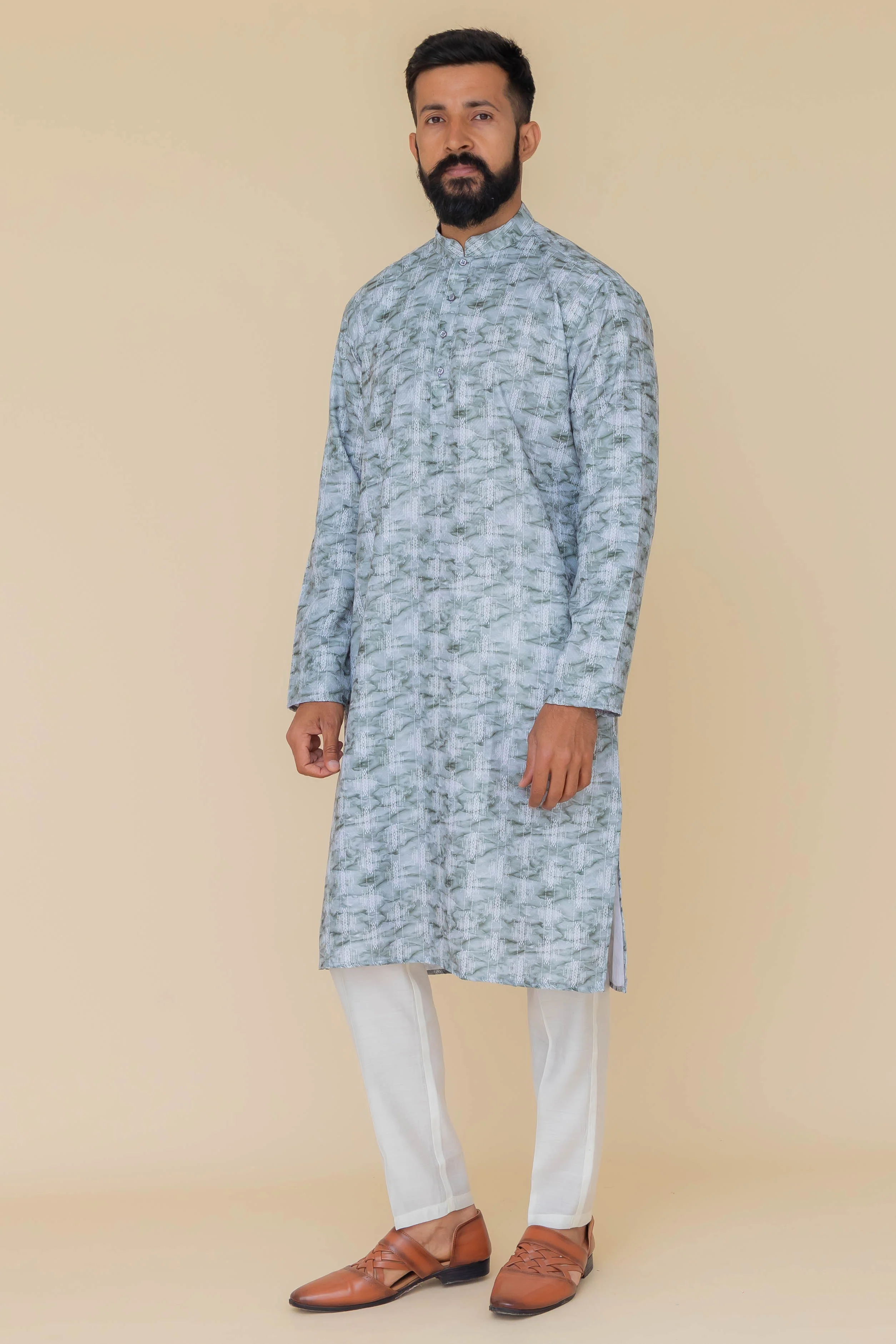 MLS PRINTED KURTA PAJAMA