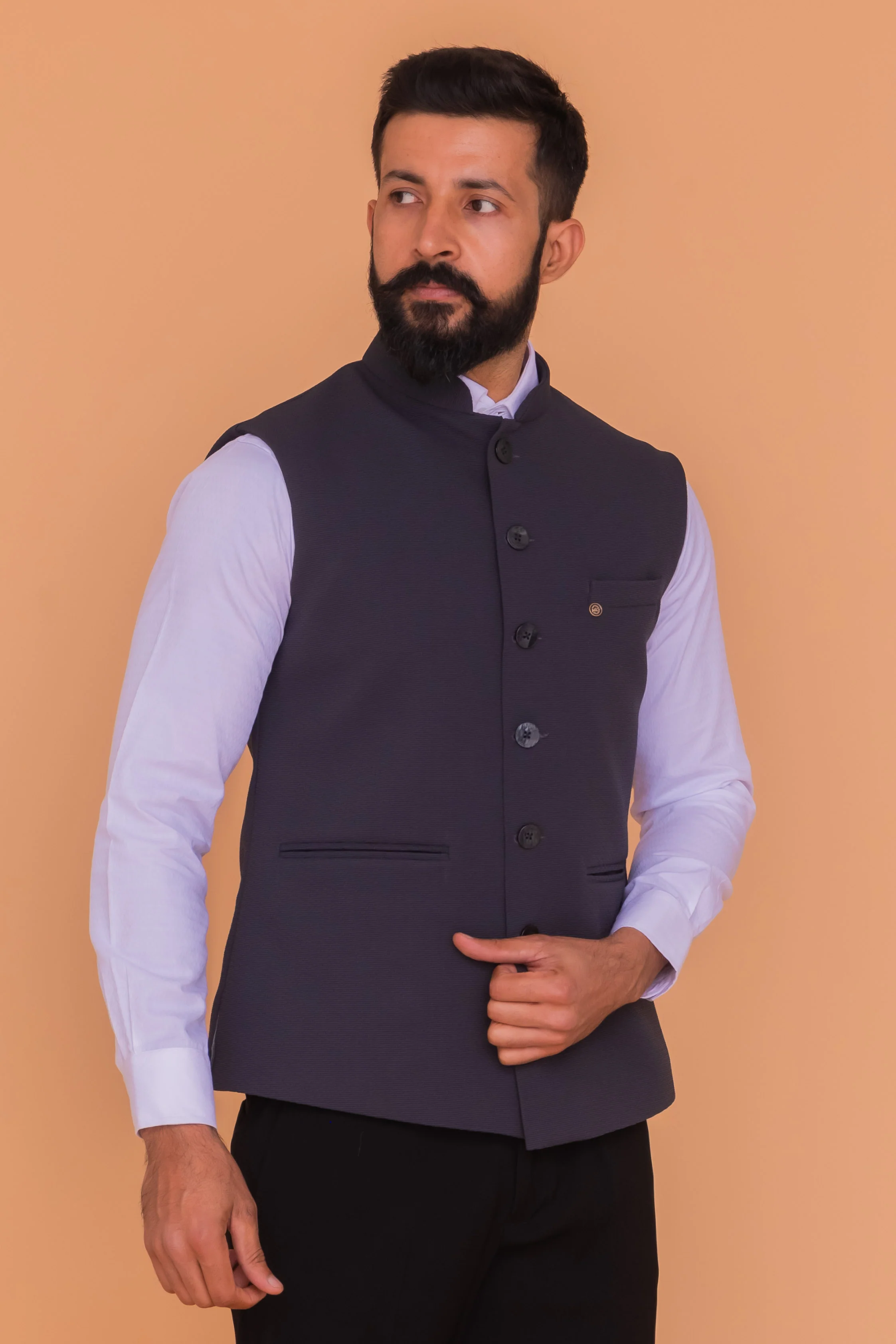 MLS PLAIN JAWAHAR JACKET 1 PC