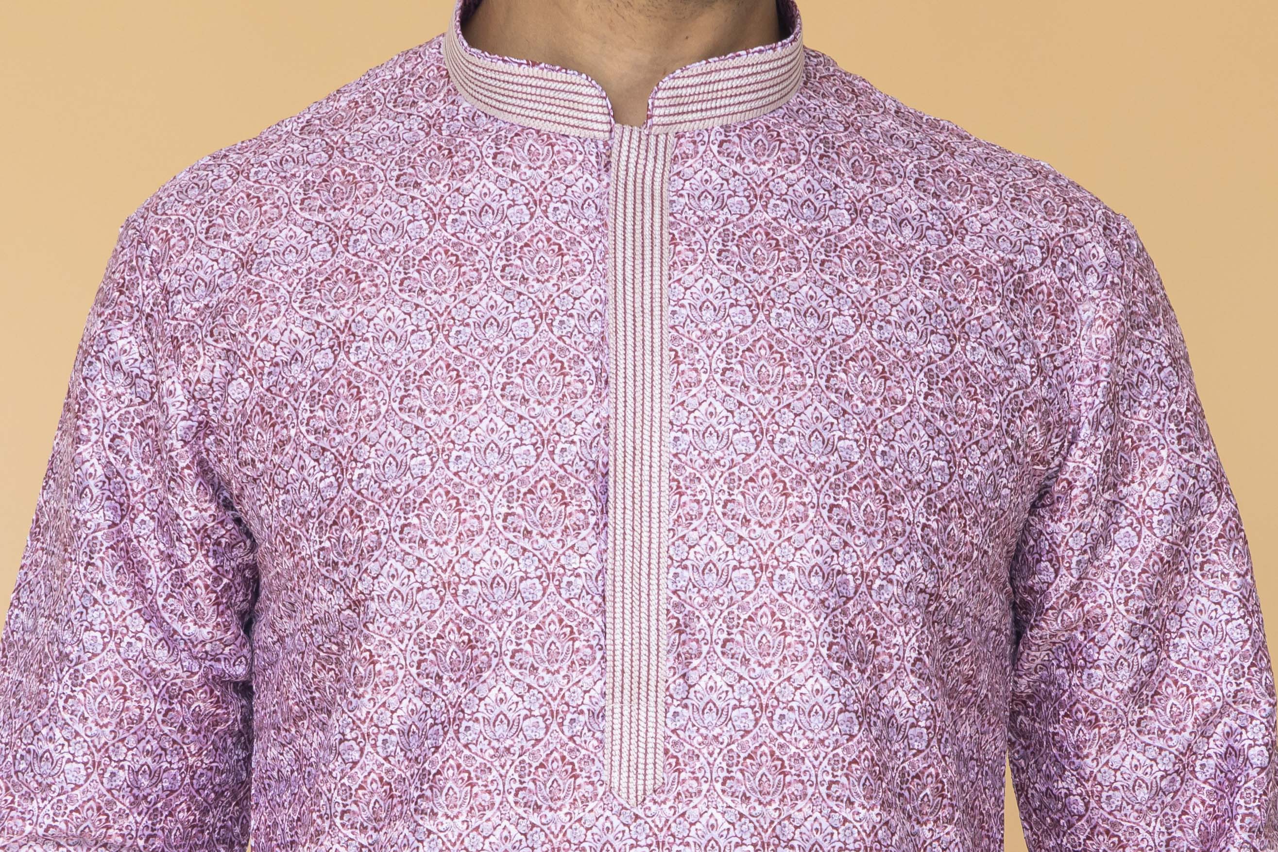 MLS EMBROIDERED KURTA PAJAMA