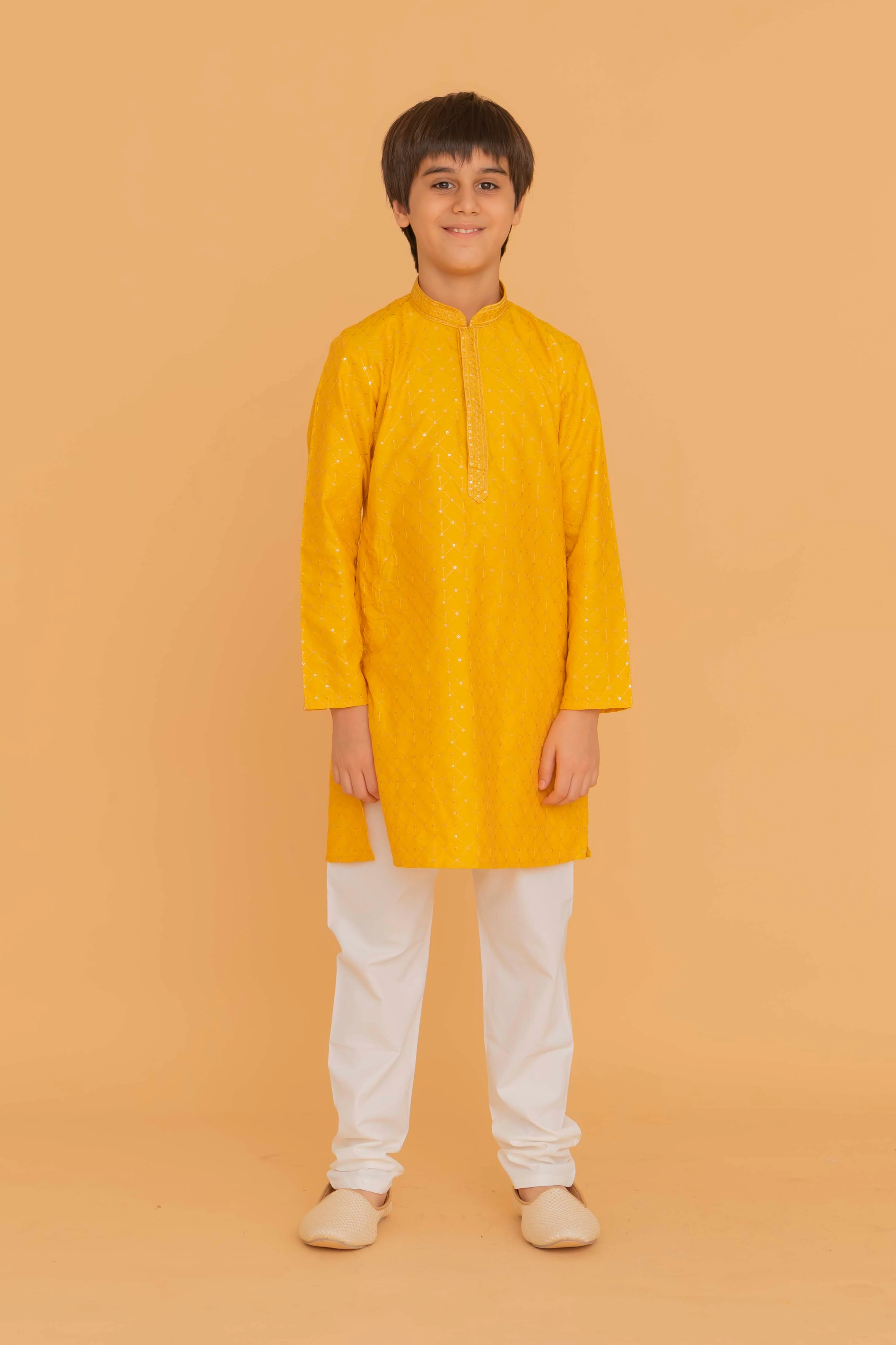 MLS KIDS EMBROIDERED KURTA PAJAMA
